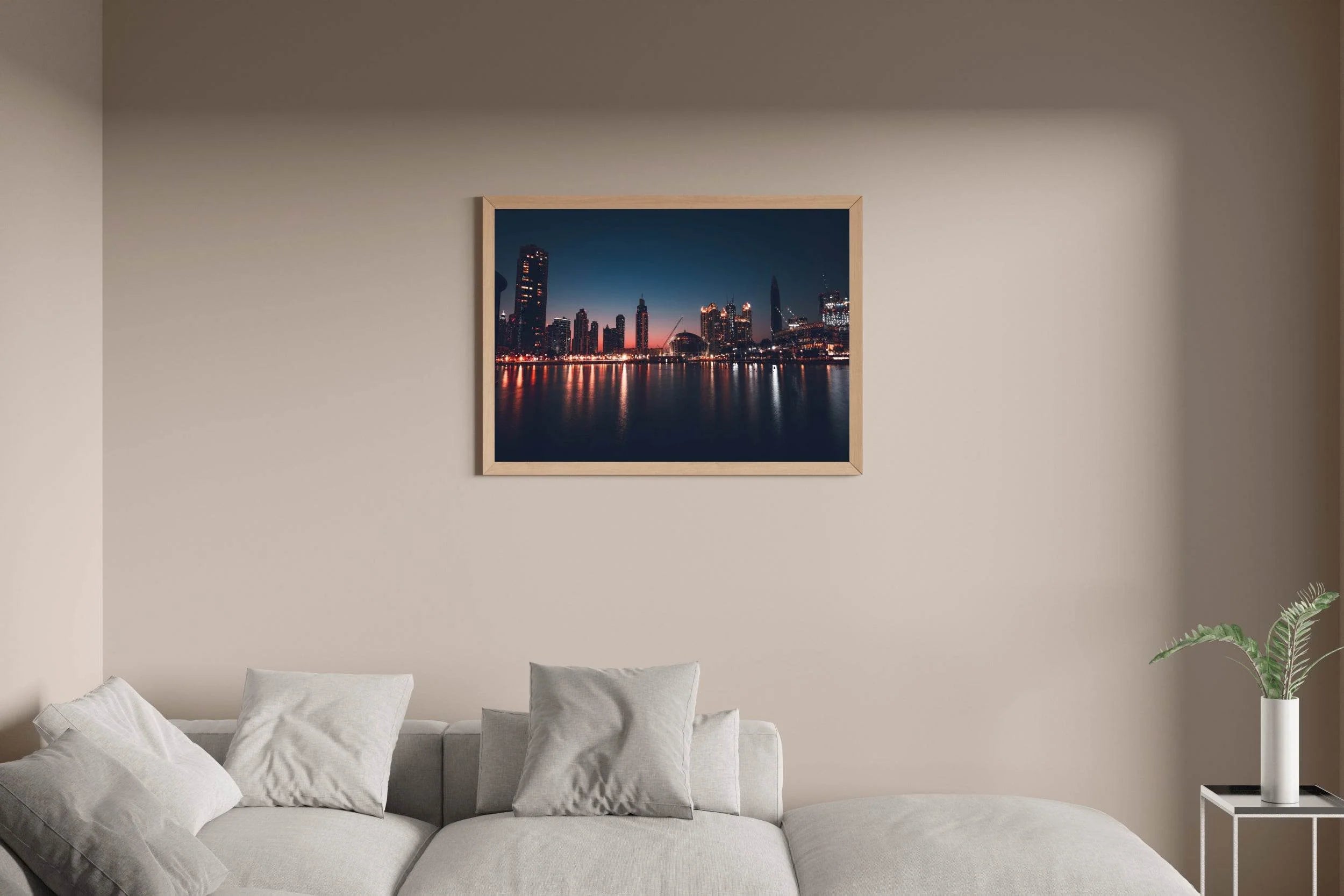Purple Hues on the Skyline Wall Art - beink online art store