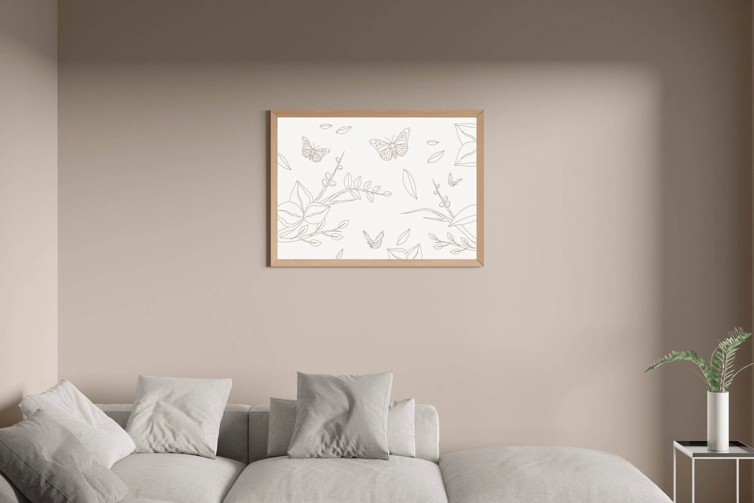 Miniature Landscape of Nature Line Art - beink online art store