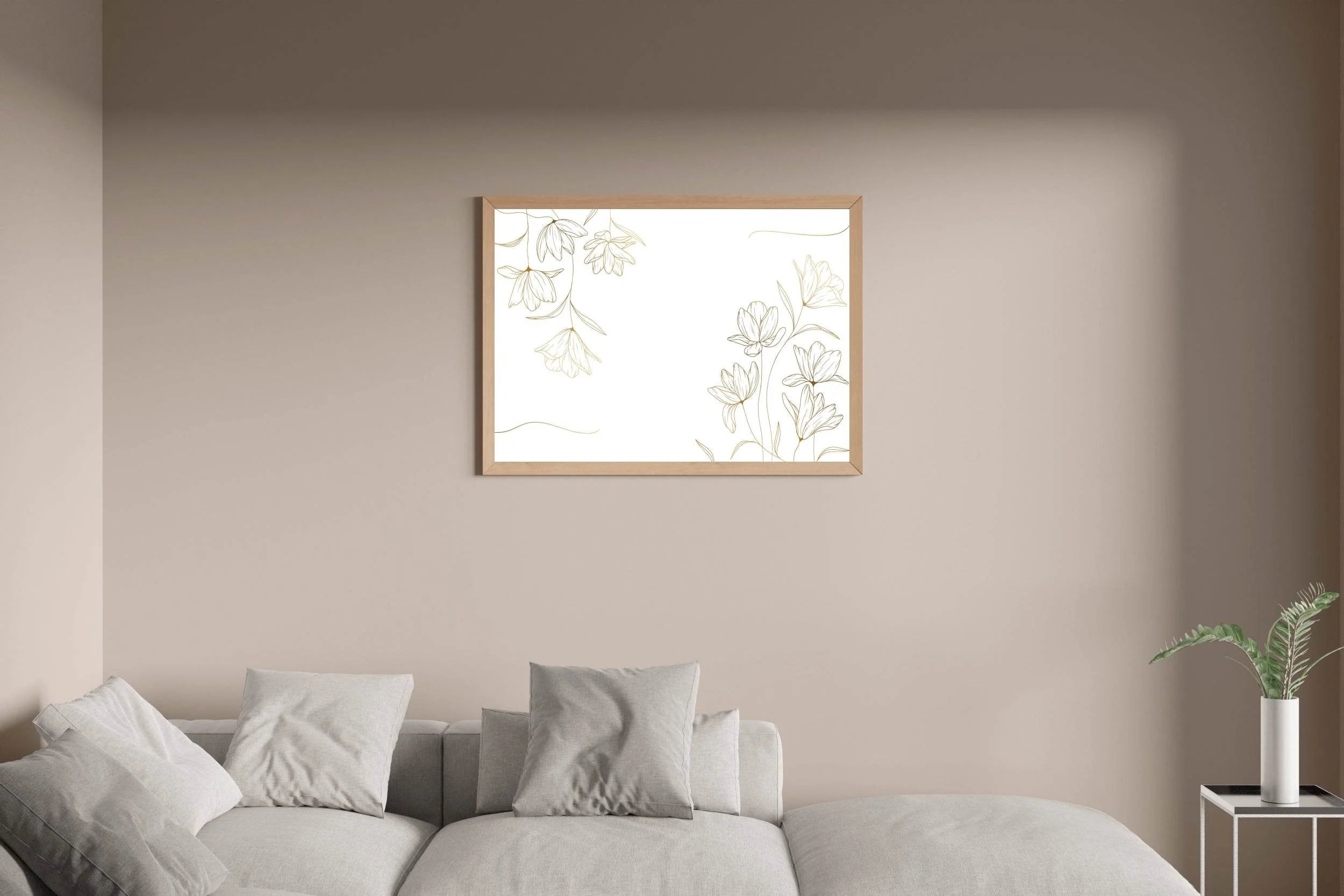 Hand Drawn Flowers Wall Art - beink online art store