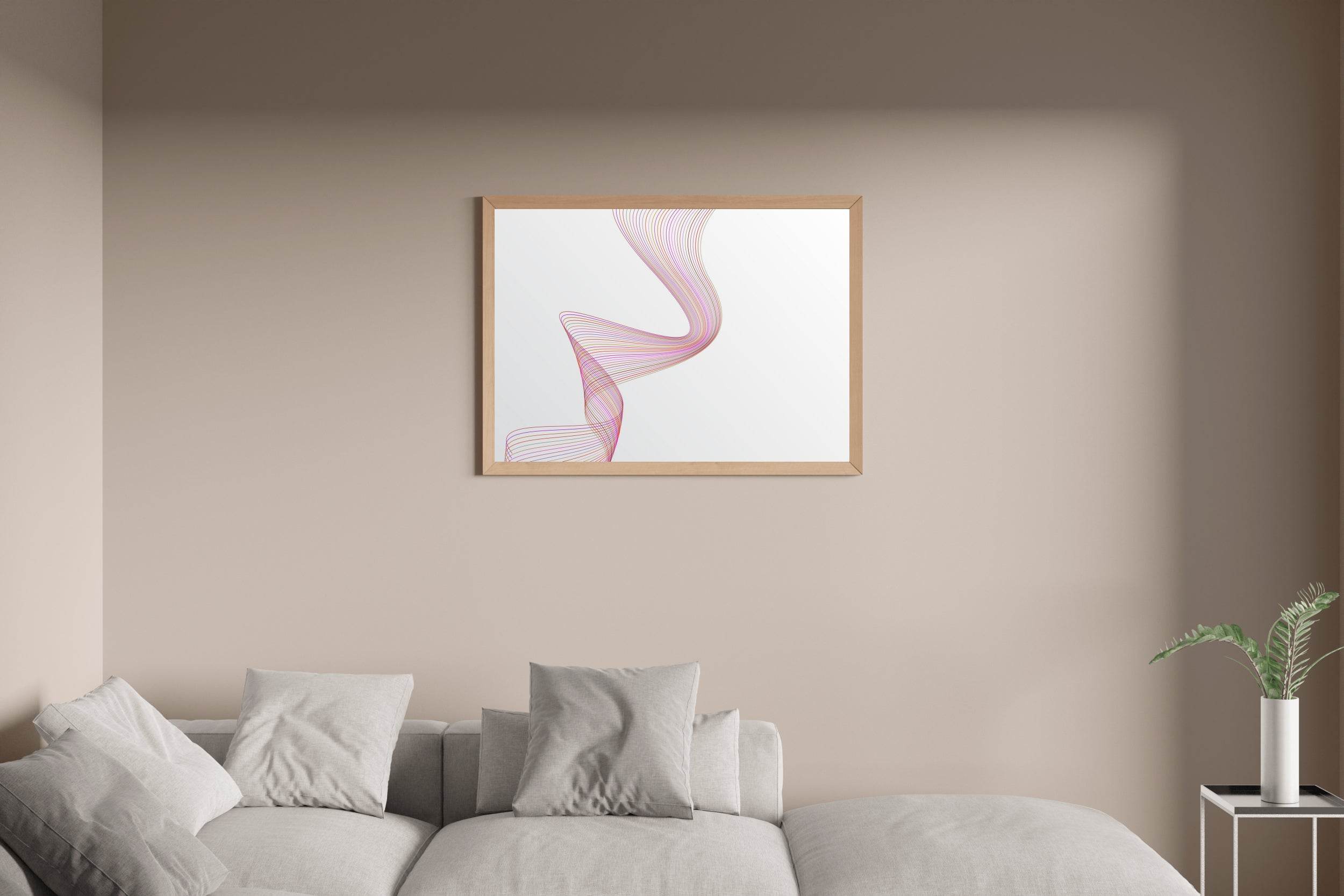Wrapped Diagonal Stripped Abstract Wall Art - beink online art store