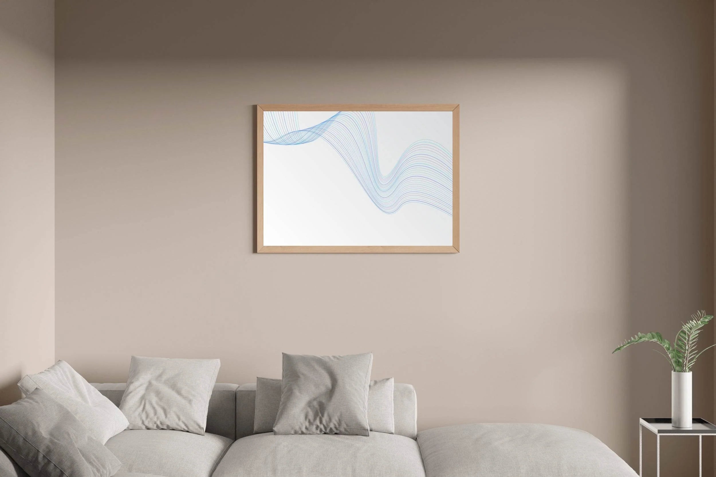Technology Waves Abstract Wall Art - beink online art store