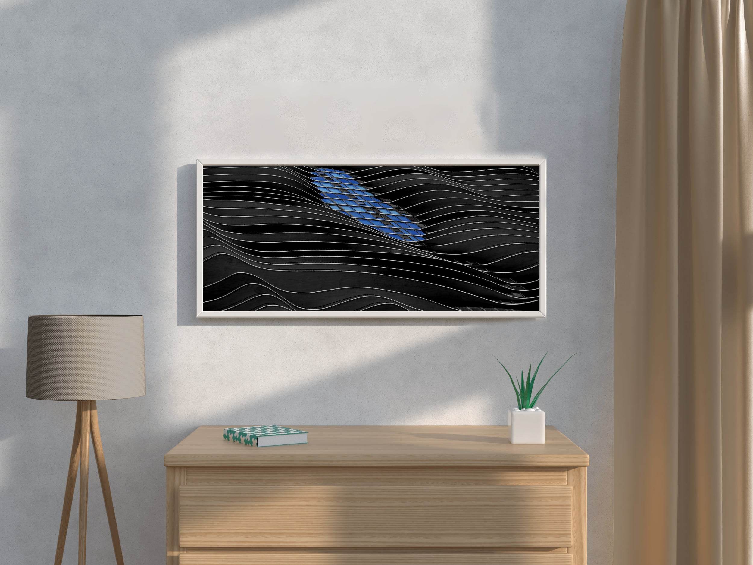 Futuristic 3D Render Abstract Wall Art - beink online art store