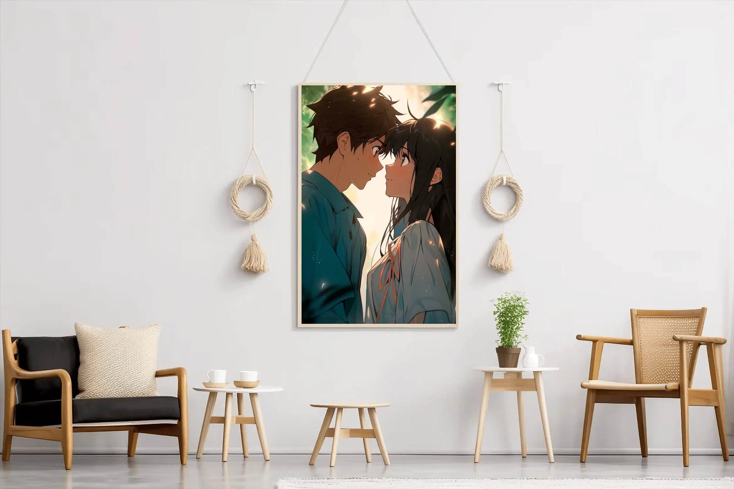 Beautiful Anime couple Wall Art - beink online art store