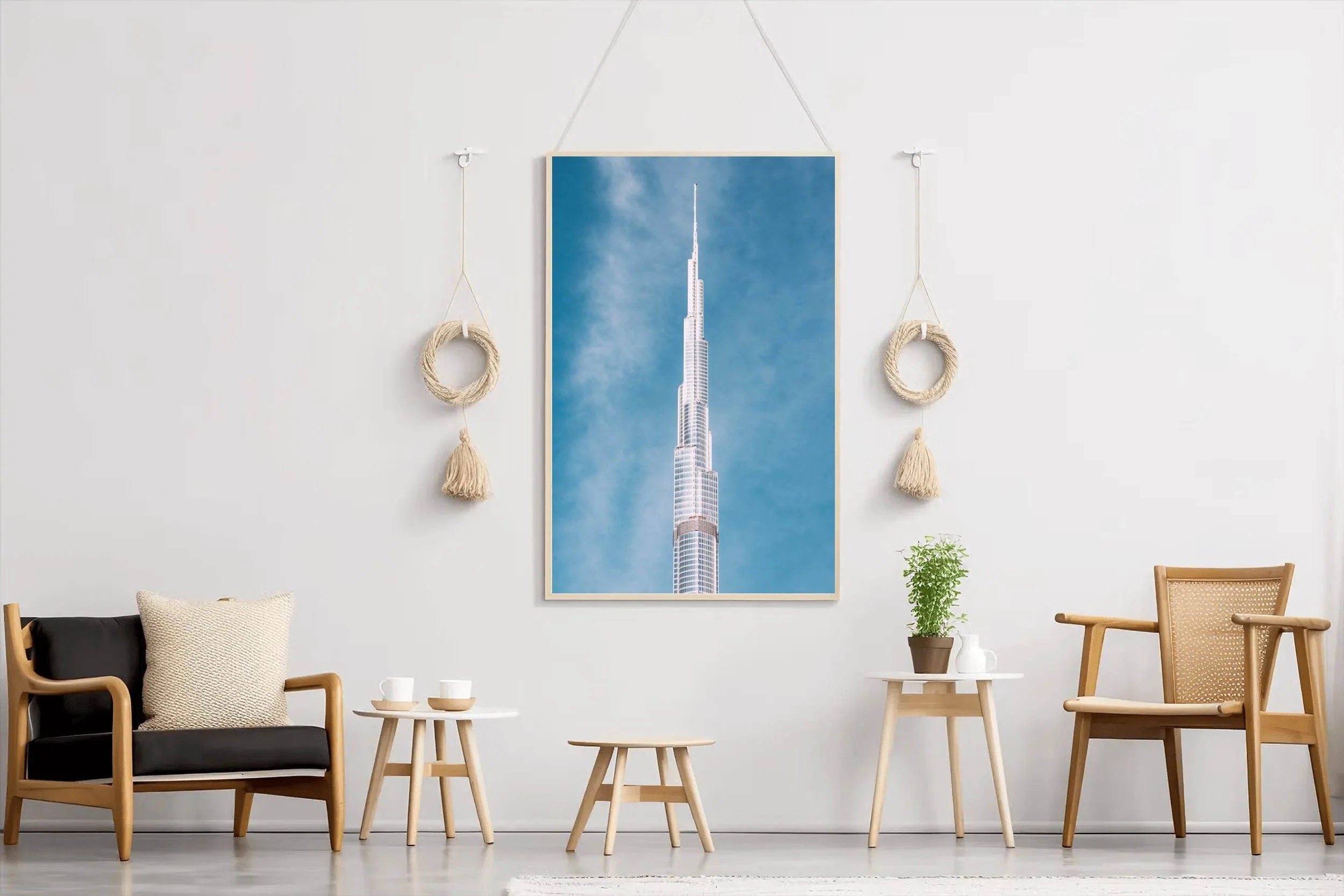 Blue Skies at the Burj Wall Art - beink online art store