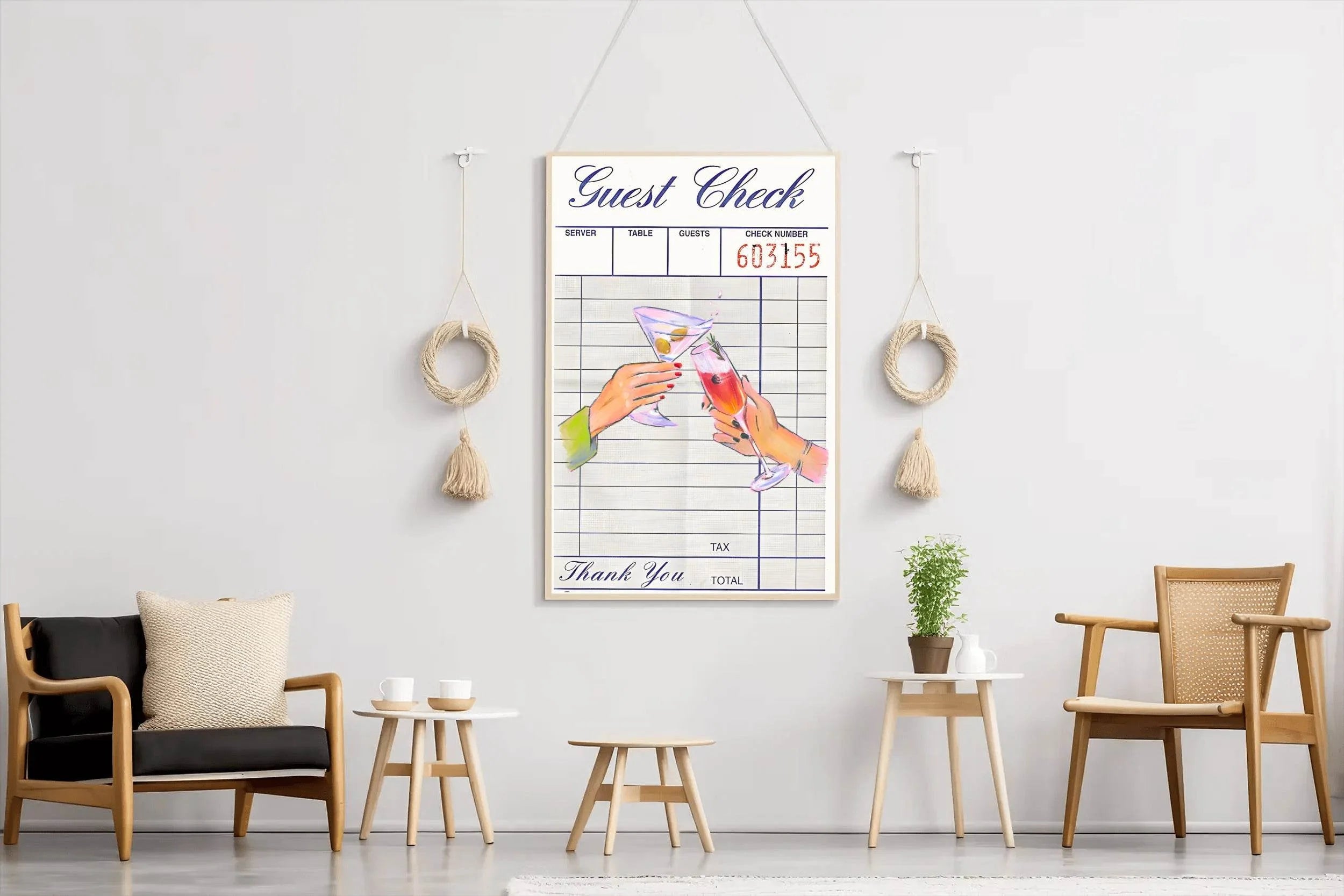 Guest Check Wall Art - beink online art store