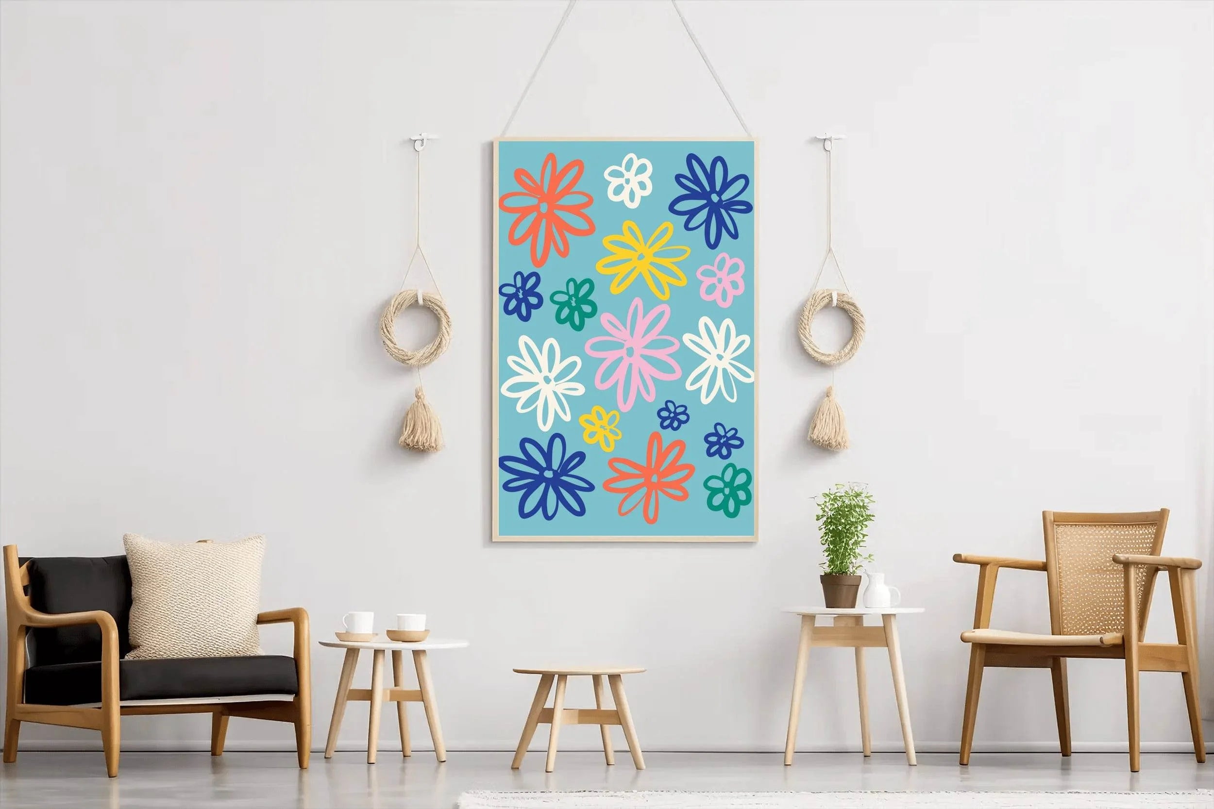 Painting The Leaves of The Spoon Flower Wall Art - beink online art store