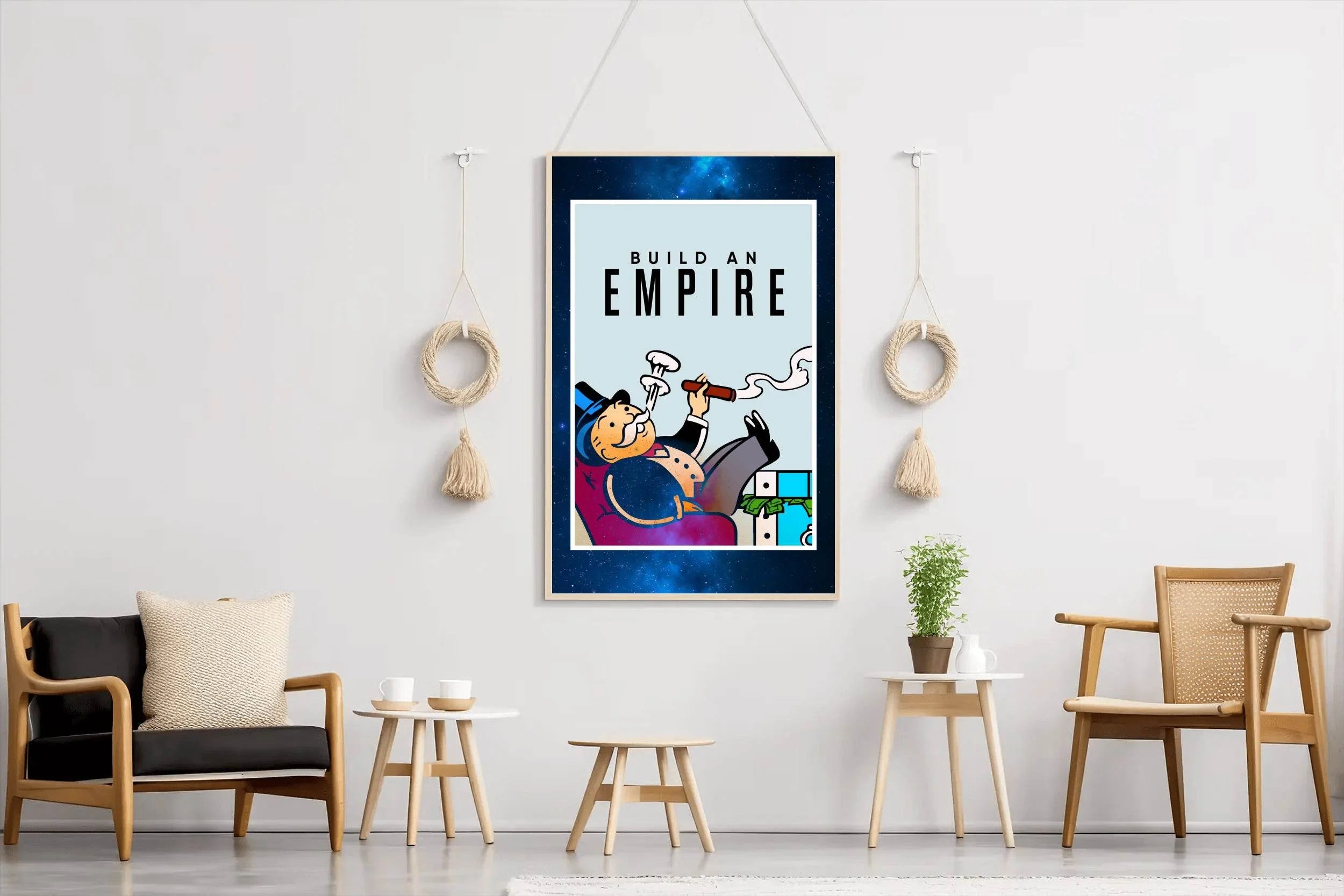 Monopoly-Inspired Success Motivational Wall Art - beink online art store