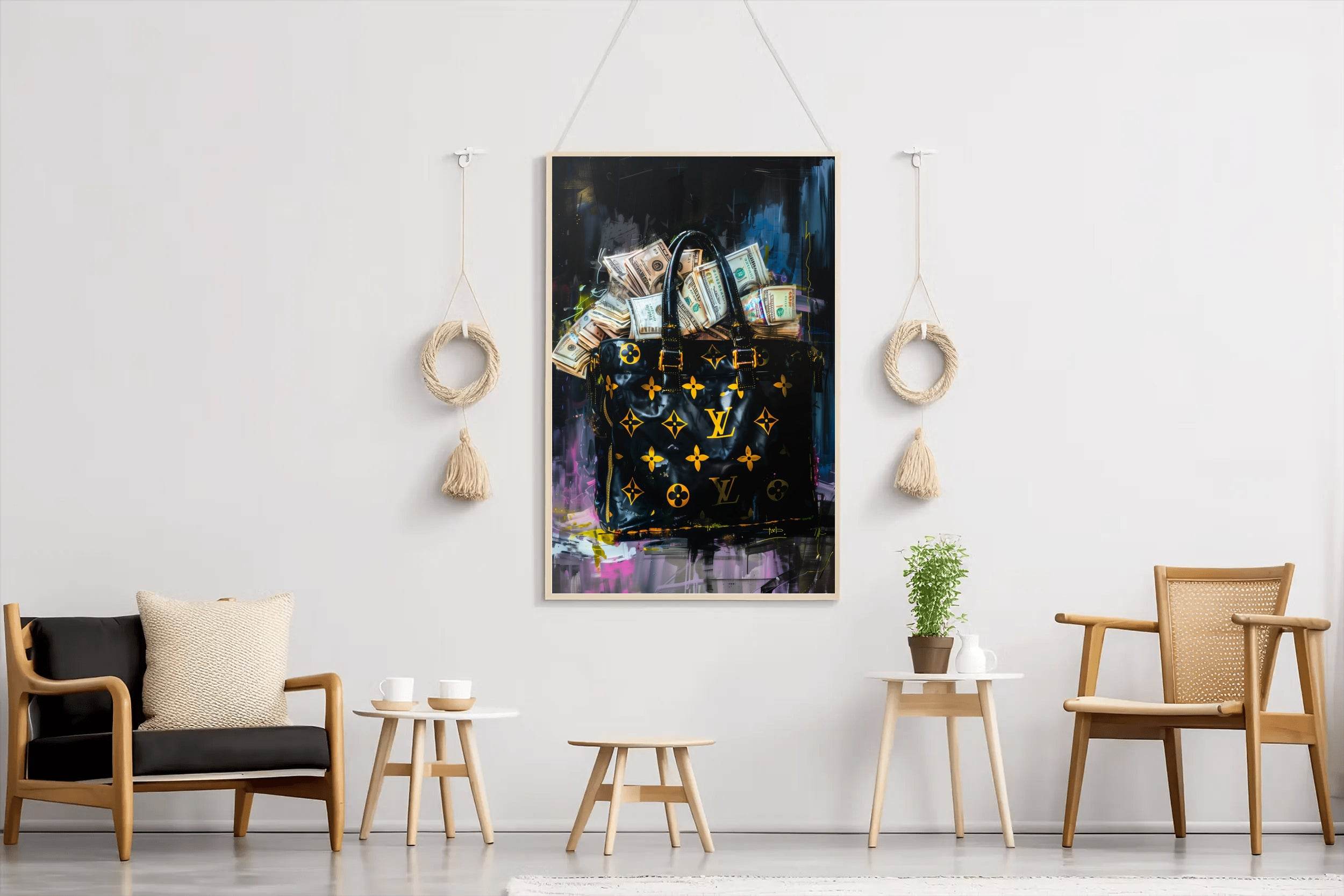 Bag Full of Money Wall Art - beink online art store