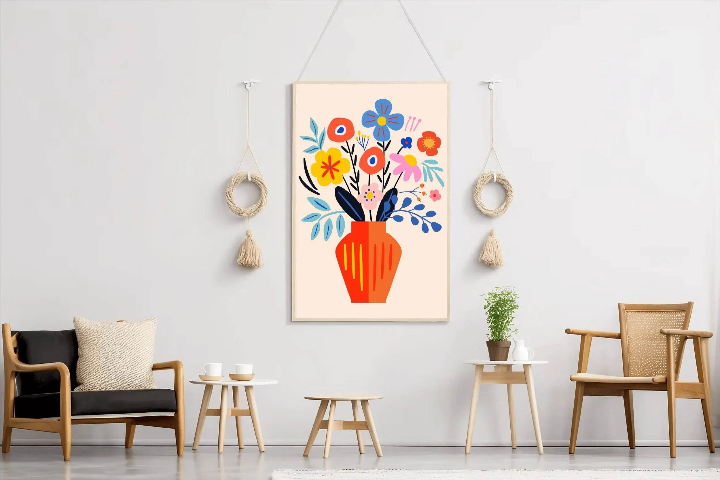 Painting a Vase of Spring Flowers - beink online art store