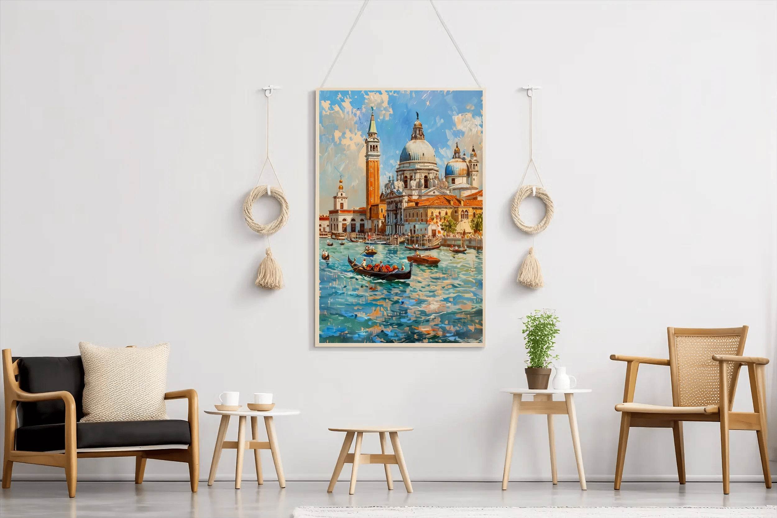 Watercolor Painting Of Venice Italy Wall Art - beink online art store
