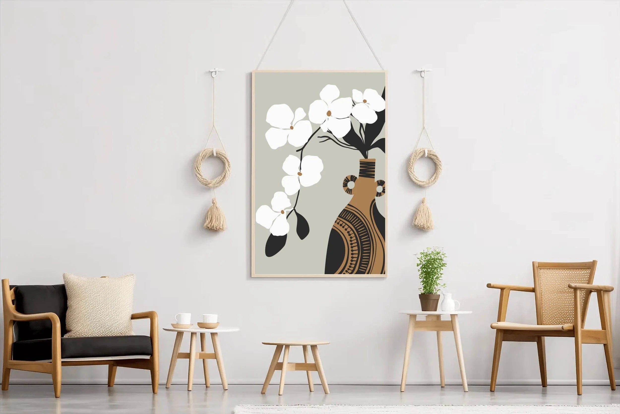 Cherry Blossom Leaves Wall Art - beink online art store