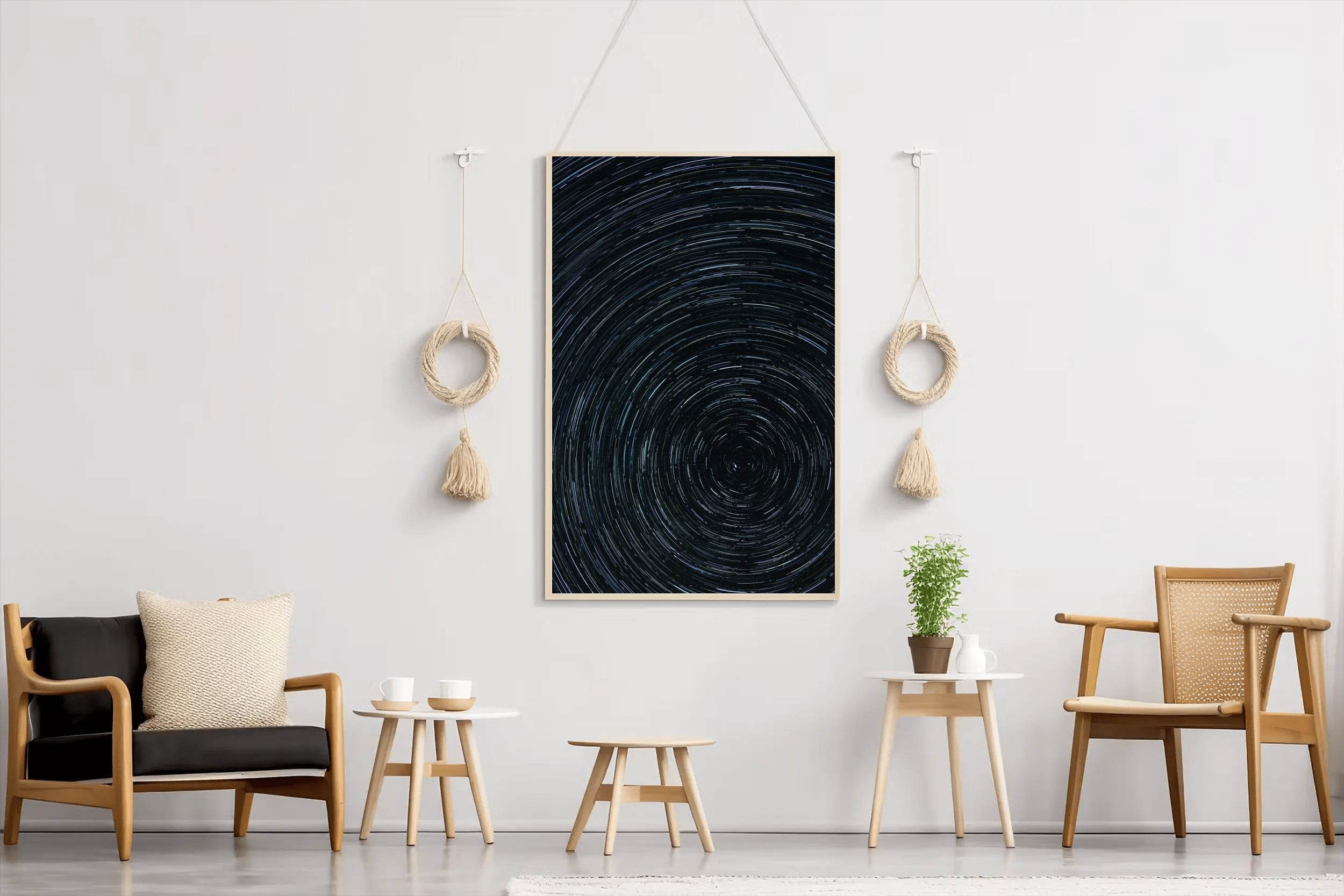 Night Sky Timelapse Abstract Wall Art - beink online art store
