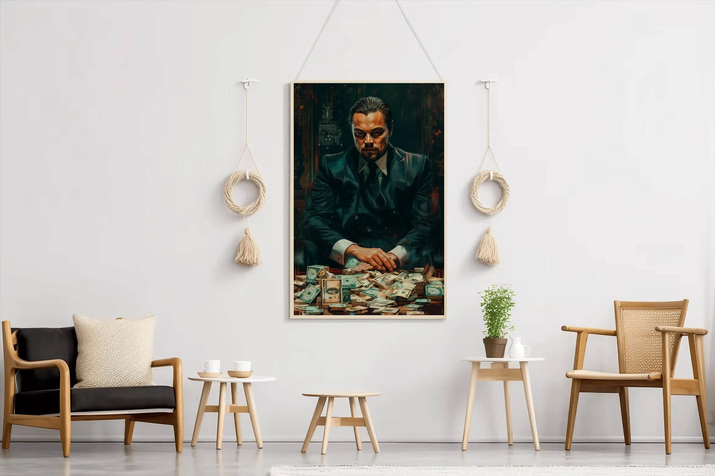 Leonardo DiCaprio Portrait- The Wolf of Wall Street - beink online art store