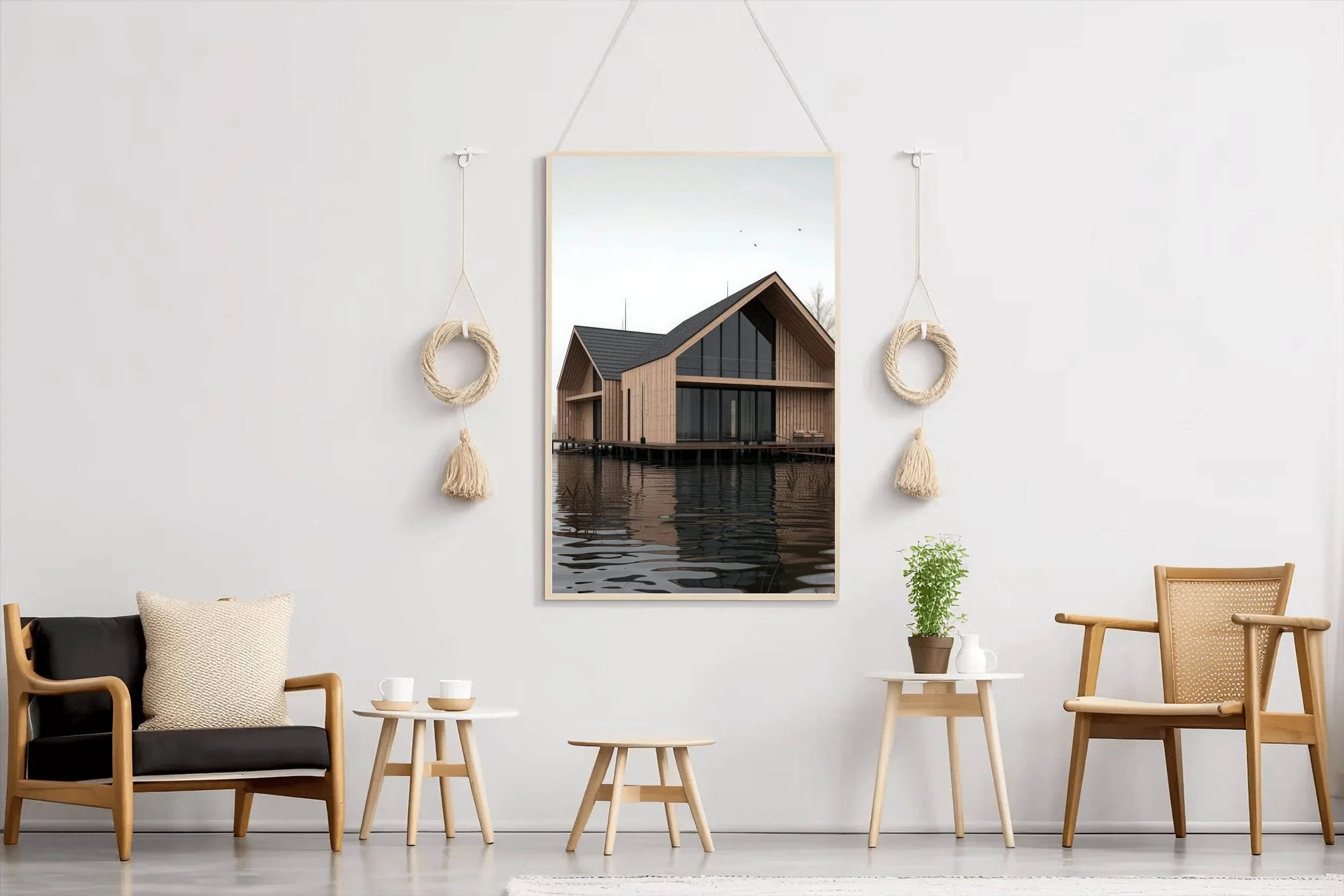 House On Lake Wall Art - beink online art store