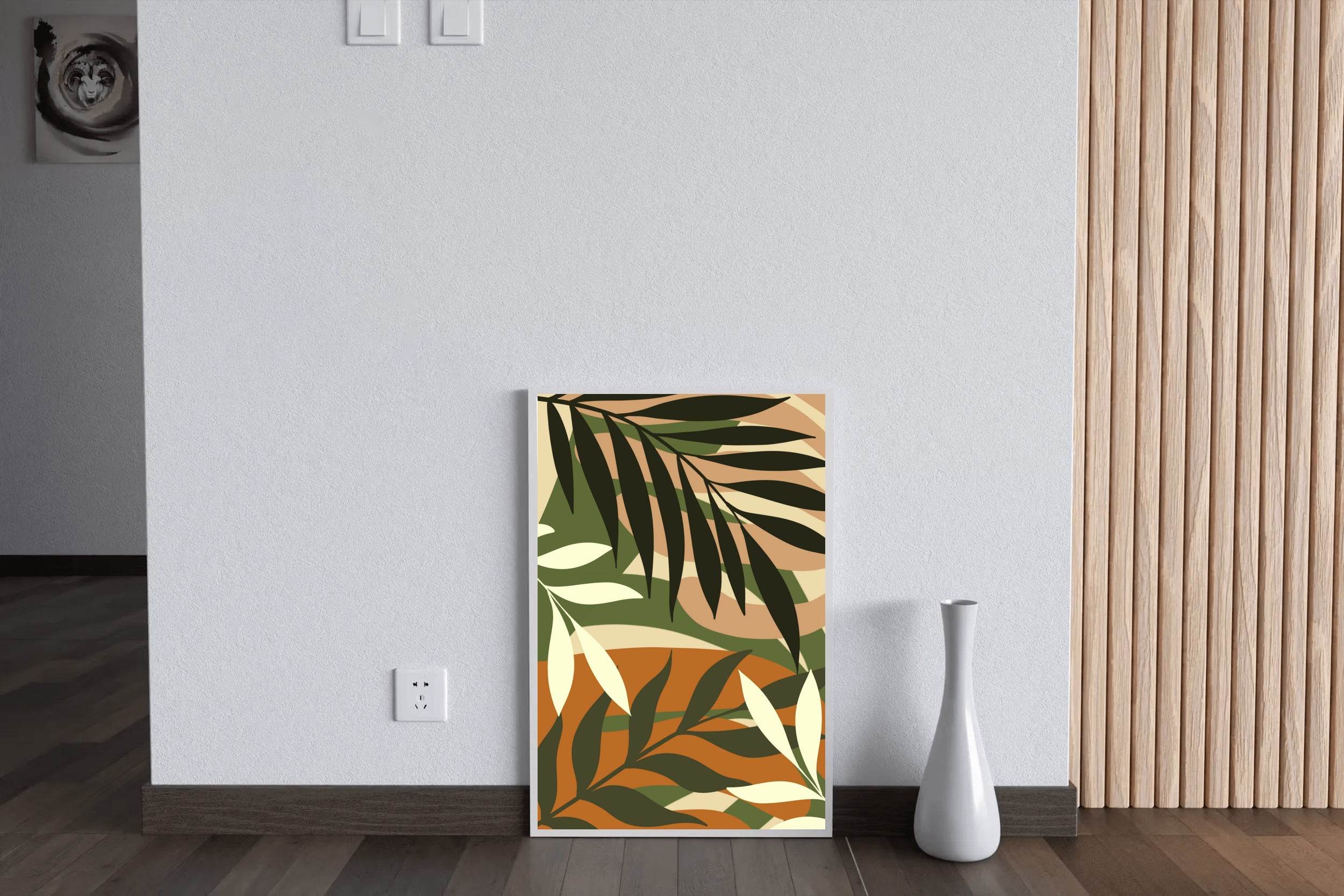 Camouflage Pattern Leafs Canvas ArtWork - beink online art store