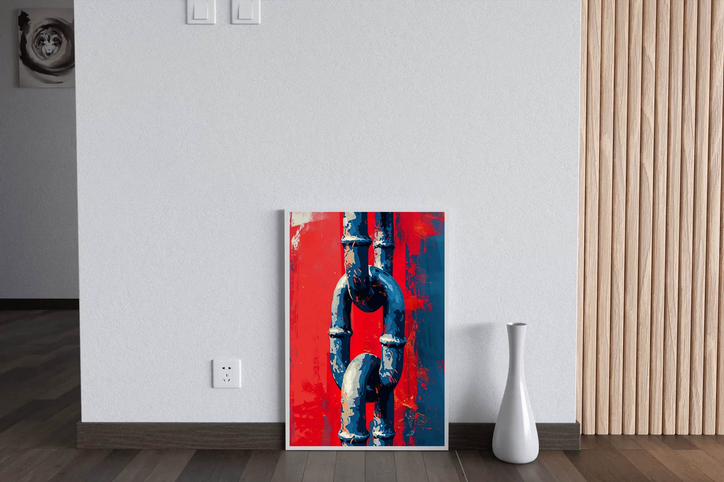 Rusty Chain Painting Wall Art - beink online art store