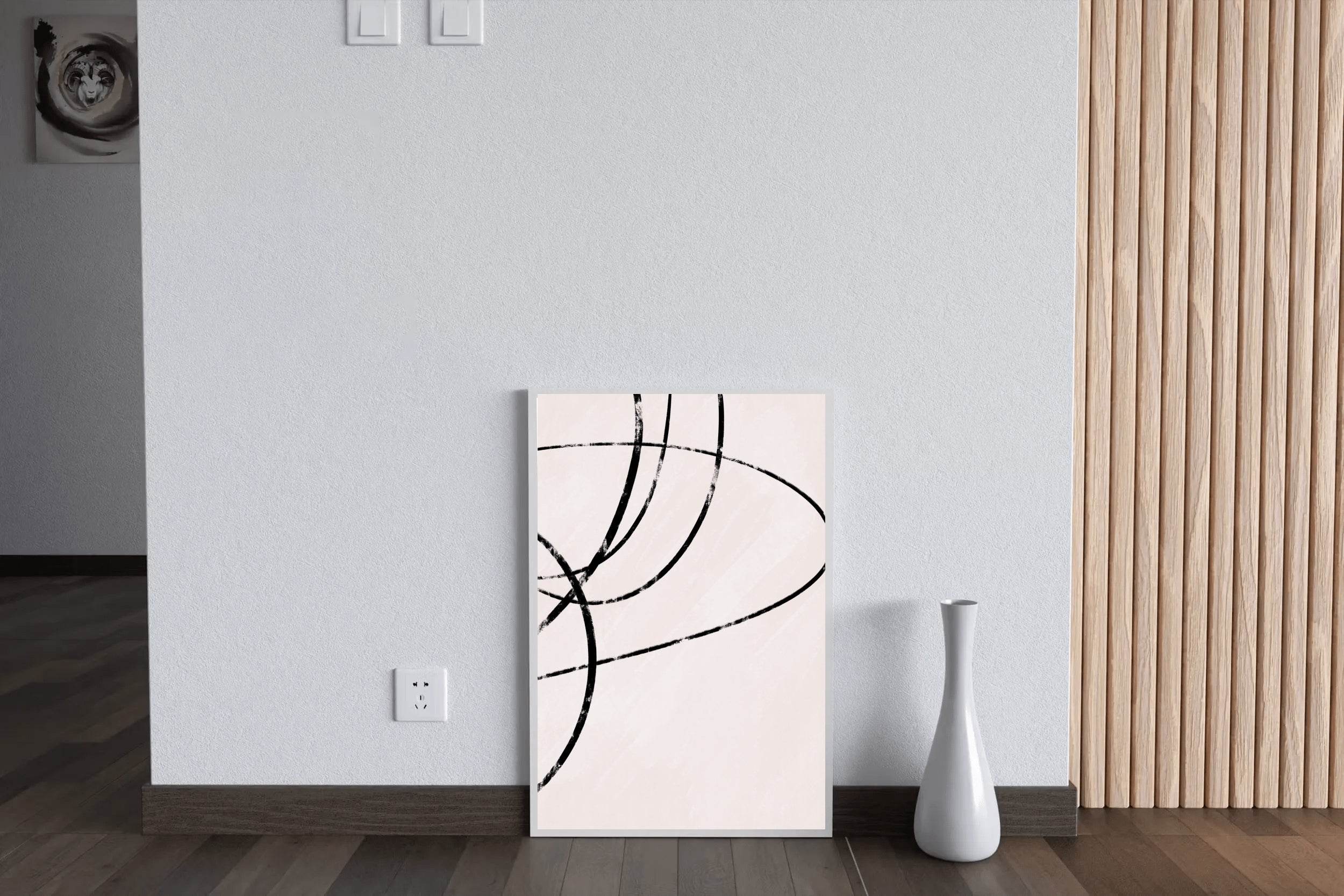 Abstract Oval Lines Wall Art - beink online art store