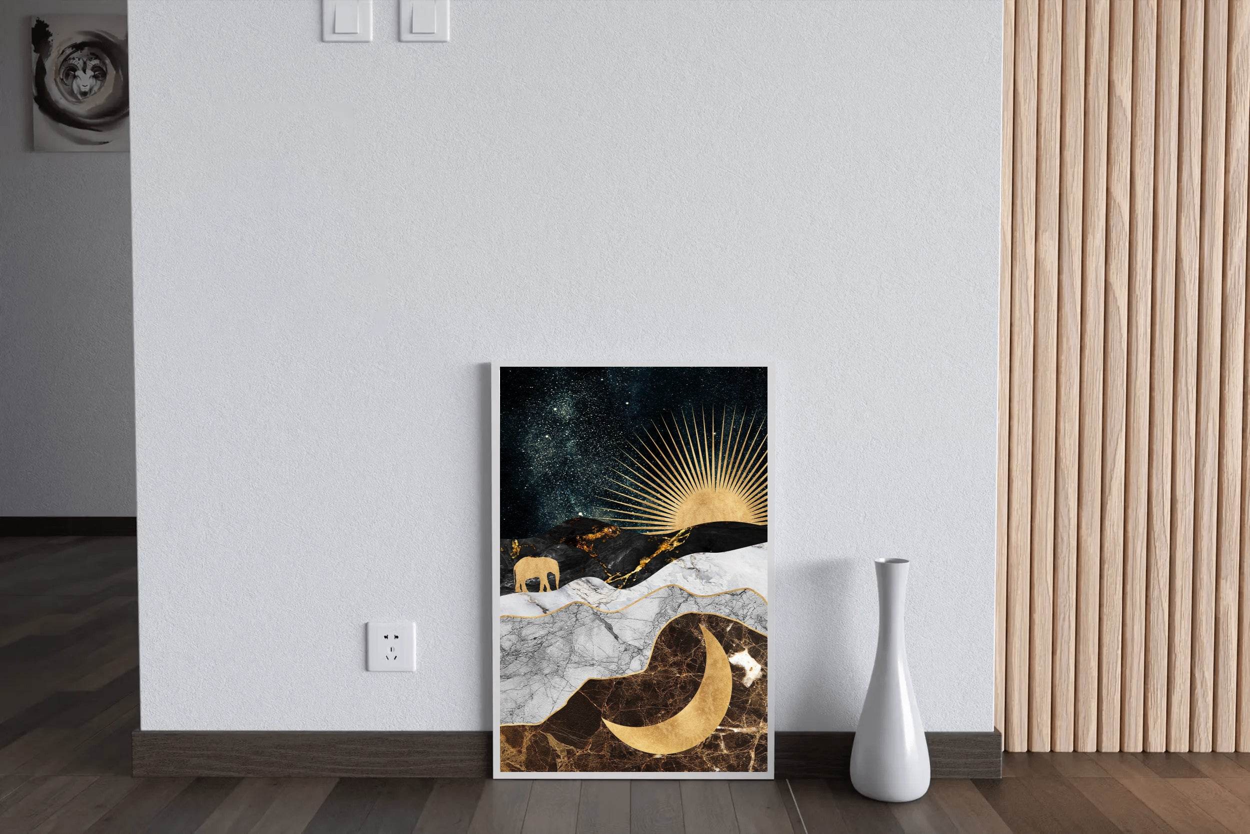 Lunar Sunrise Modern Wall Art - beink online art store