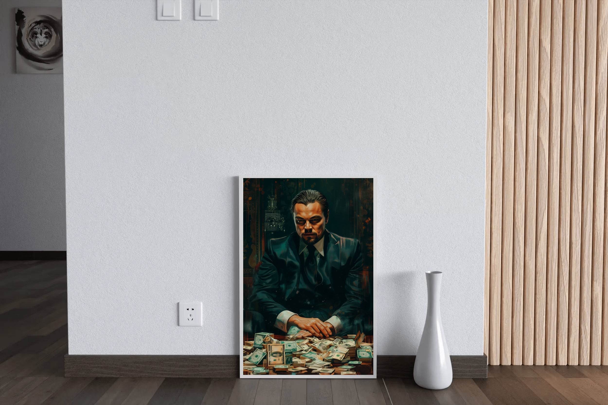 Leonardo DiCaprio Portrait- The Wolf of Wall Street - beink online art store