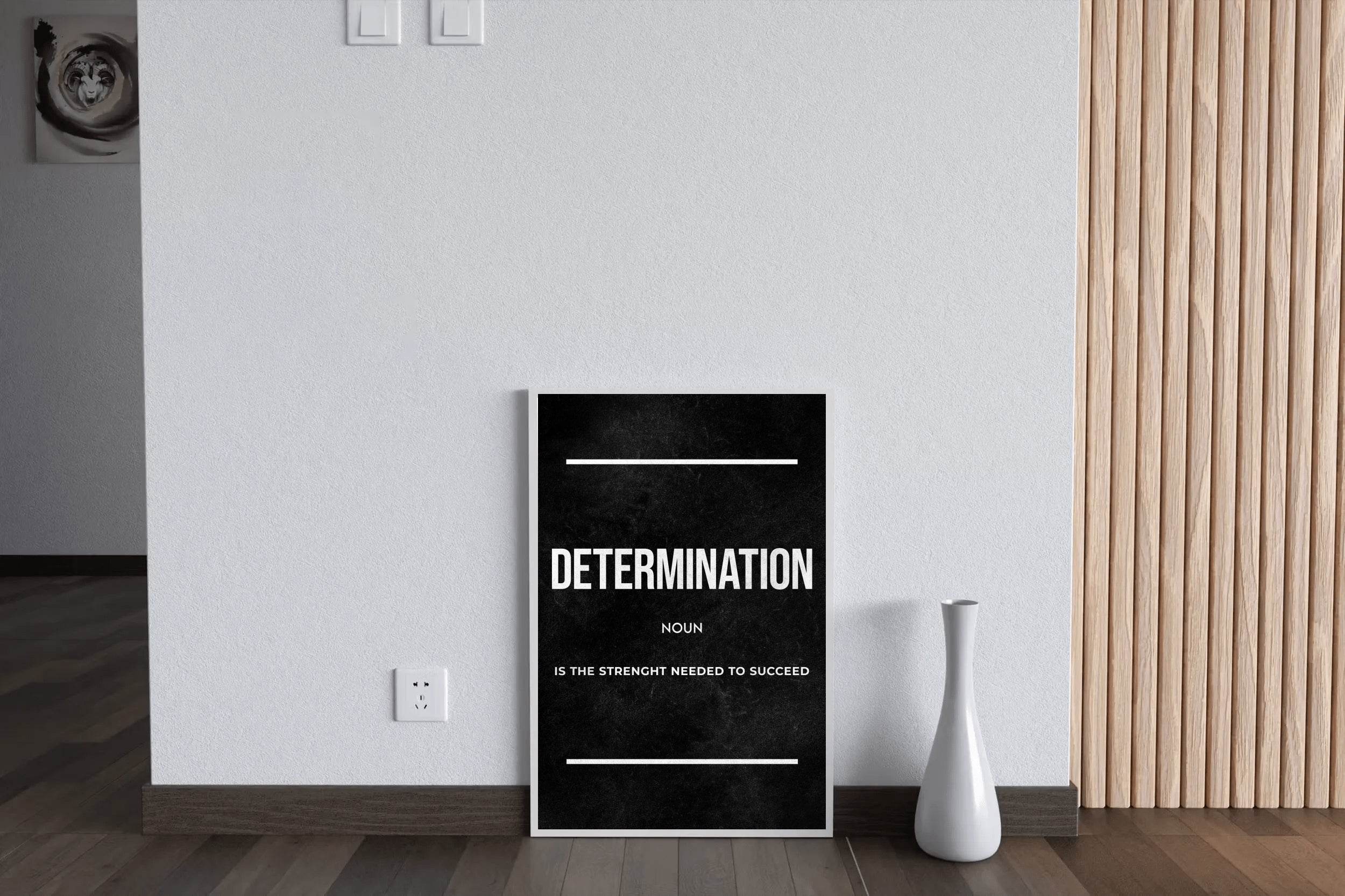 Determination Definition Wall Art - beink online art store
