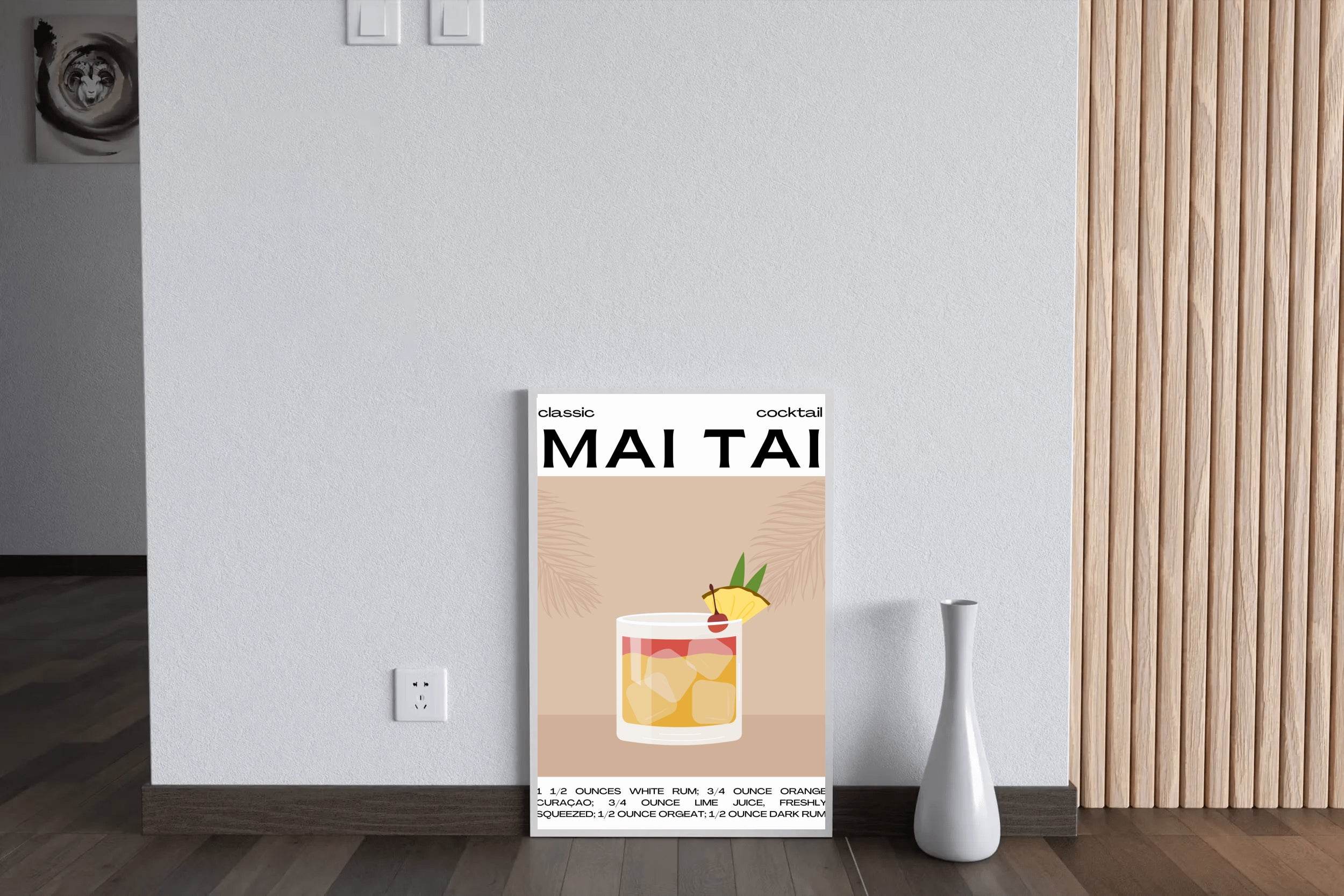 Mai Tai Cocktail Wall Art - beink online art store