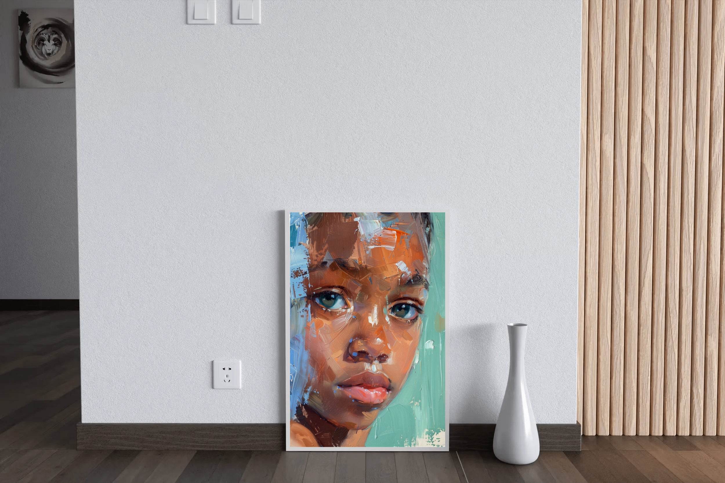 Black Girl Face Wall Art - beink online art store