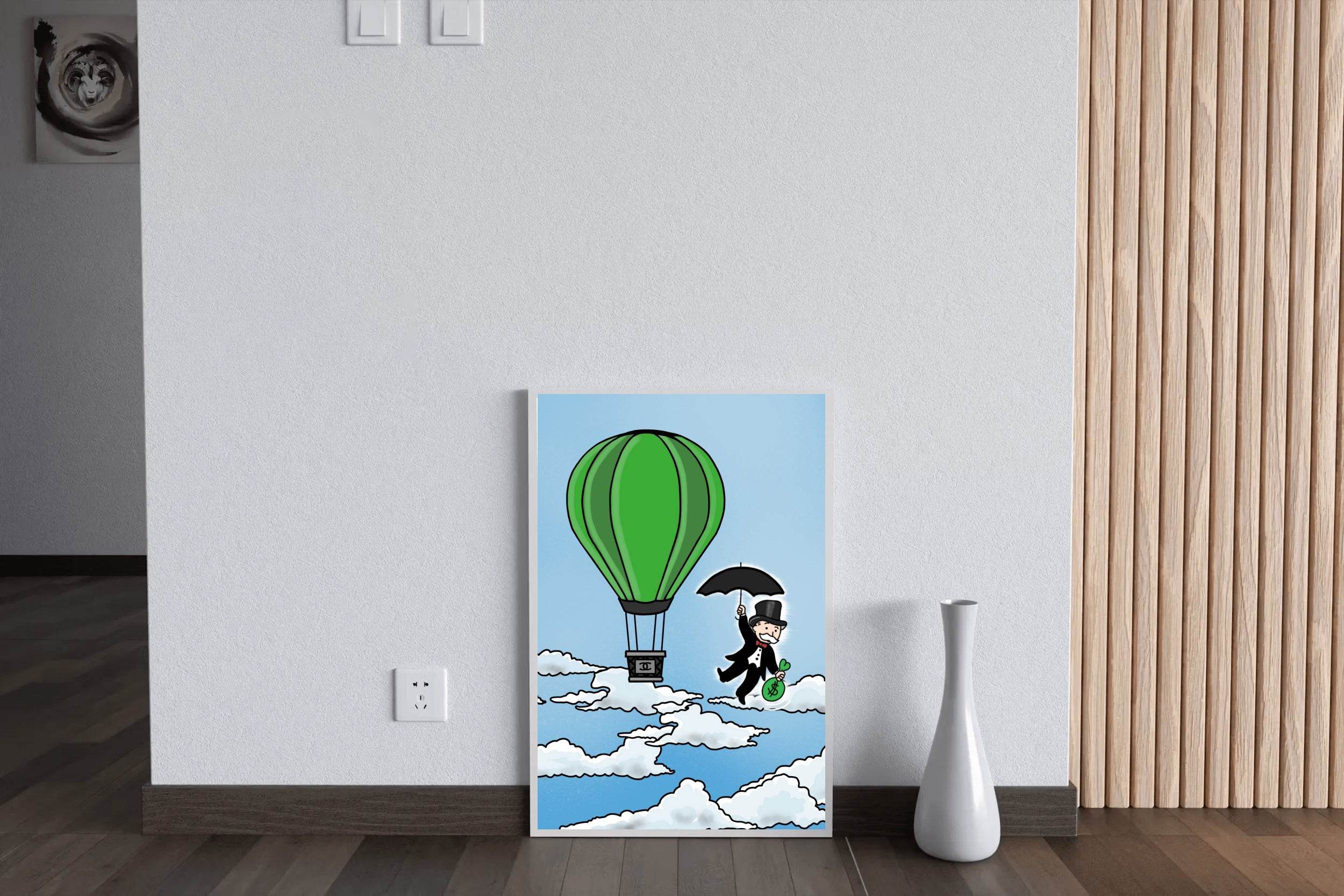Moneyman in the Sky Wall Art - beink online art store