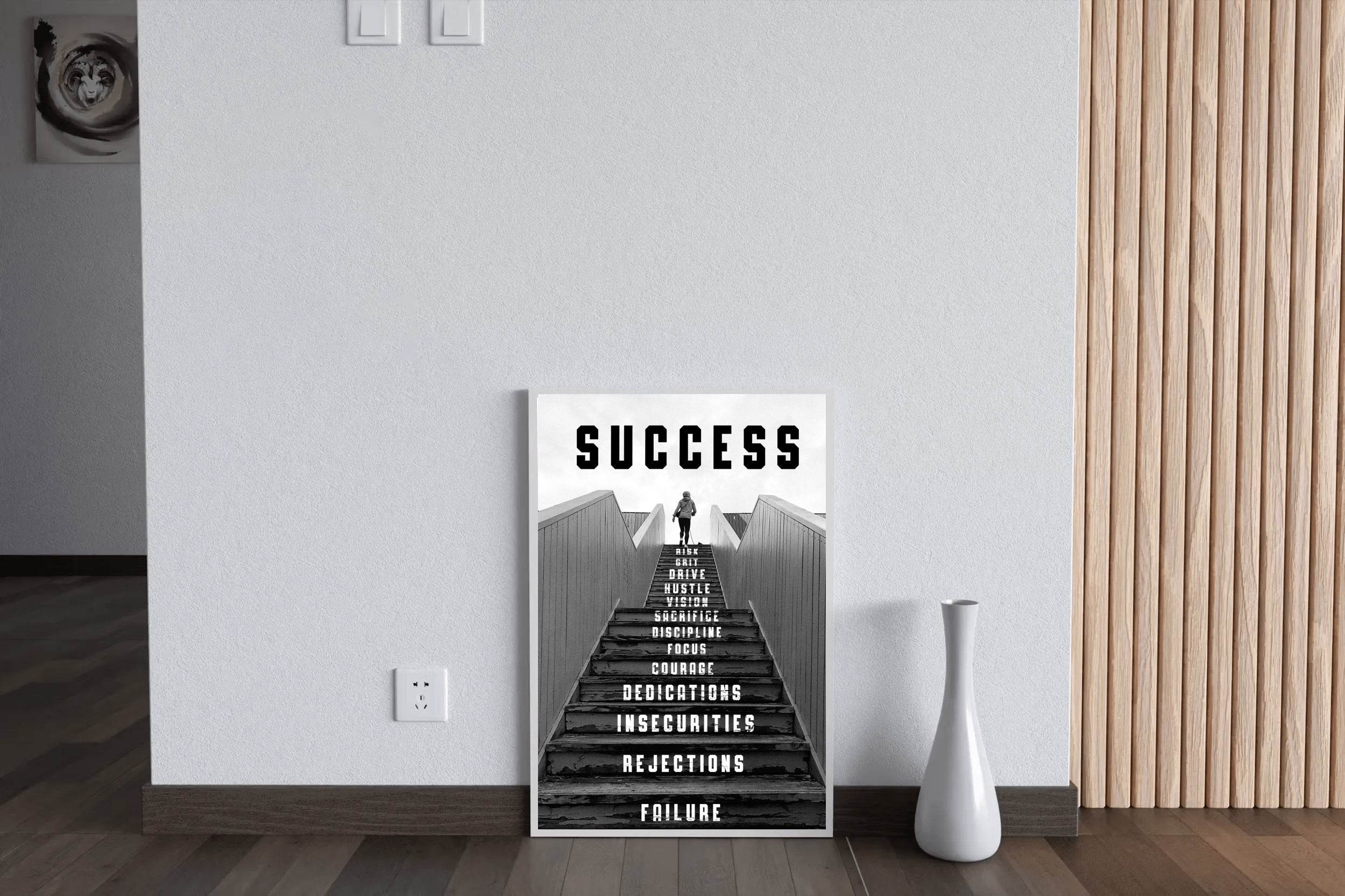 Journey To Success Black Shade Wall Art - beink online art store