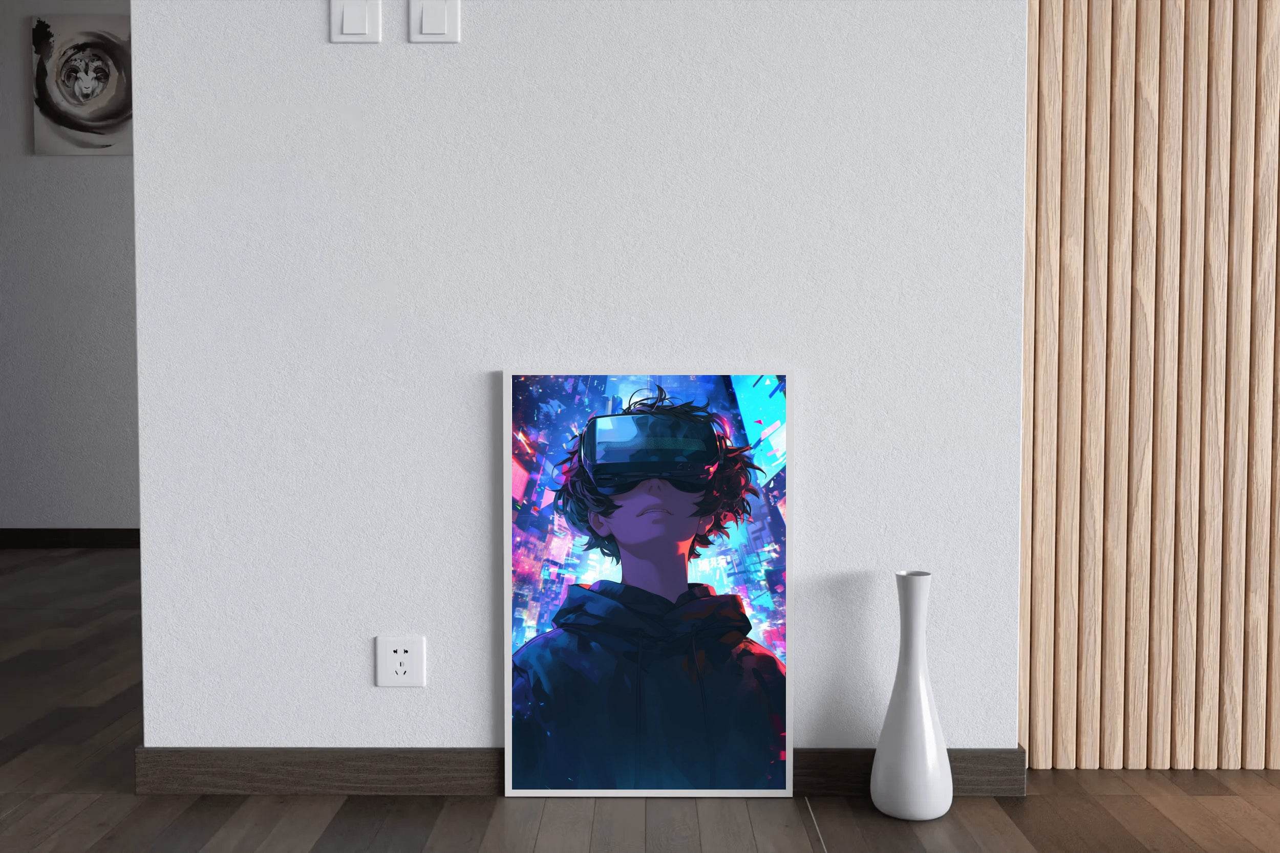 Anime character Using VR Wall Art - beink online art store