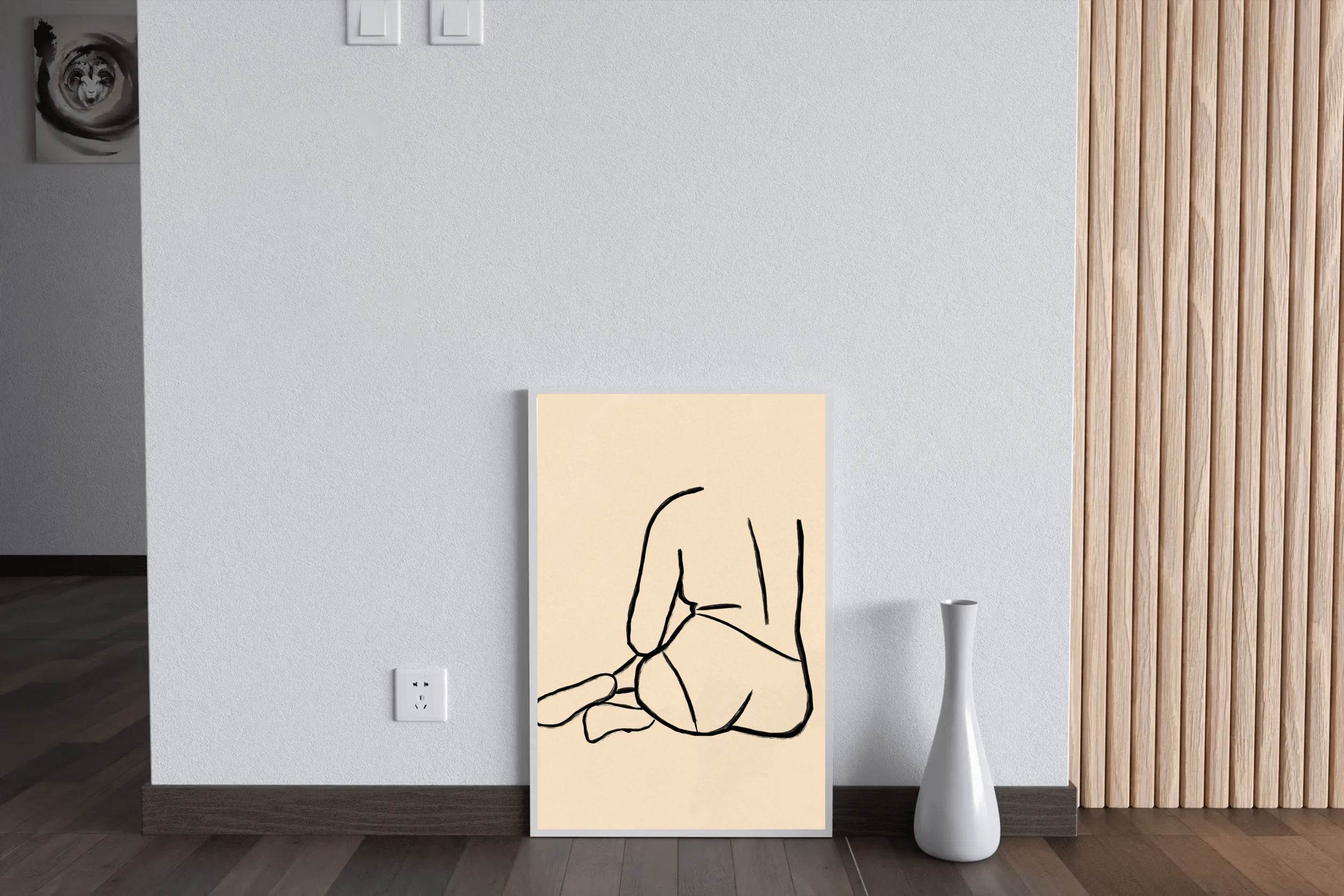 The Back of A Woman Wall Art - beink online art store