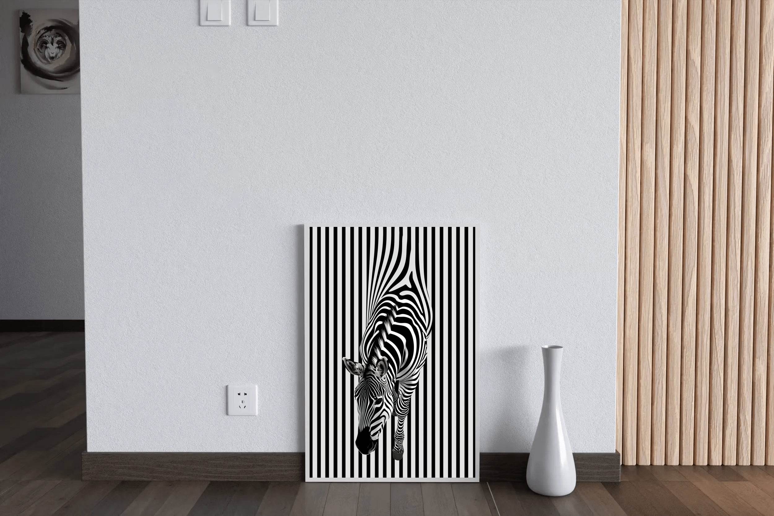 Zebra 3D Painting Wallpaper - beink online art store