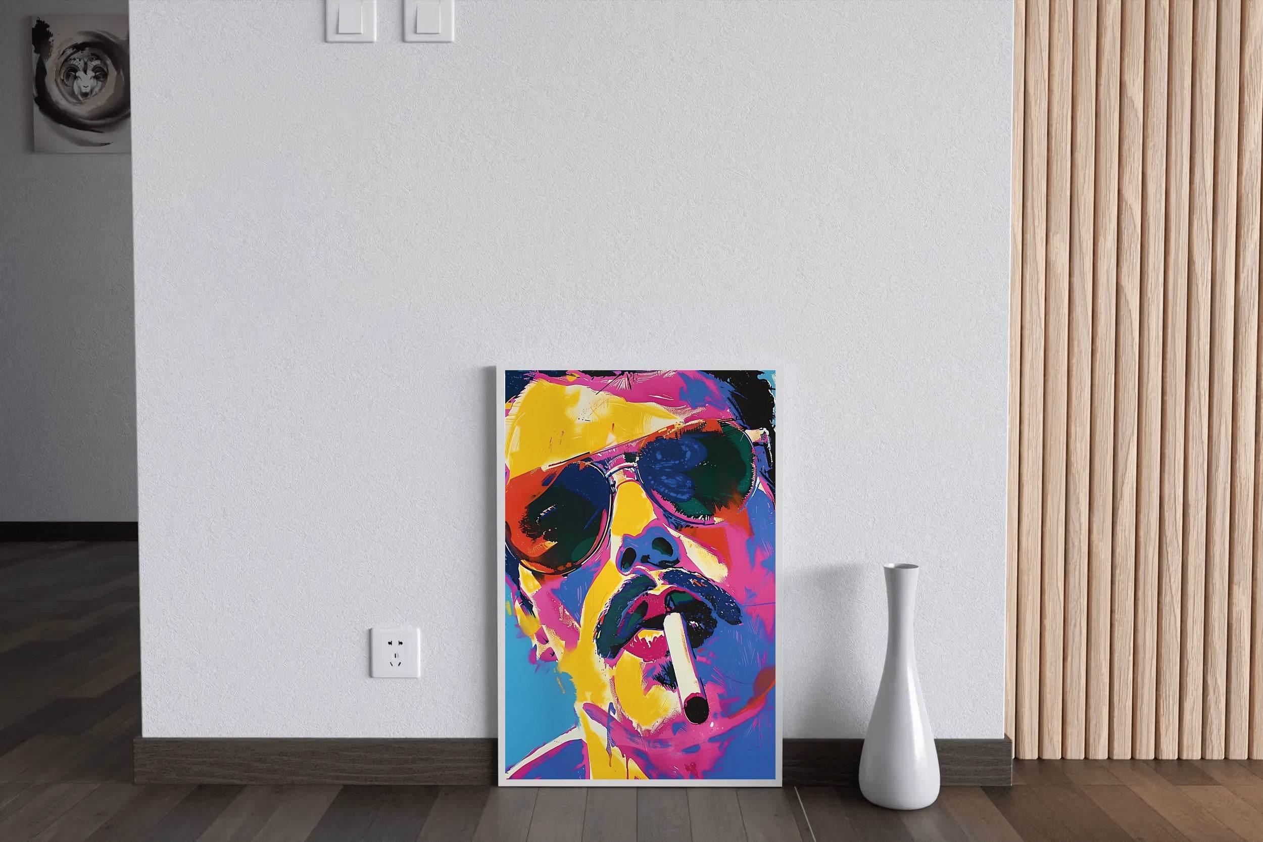 Bold Portrait Colorful Man Wall Art - beink online art store