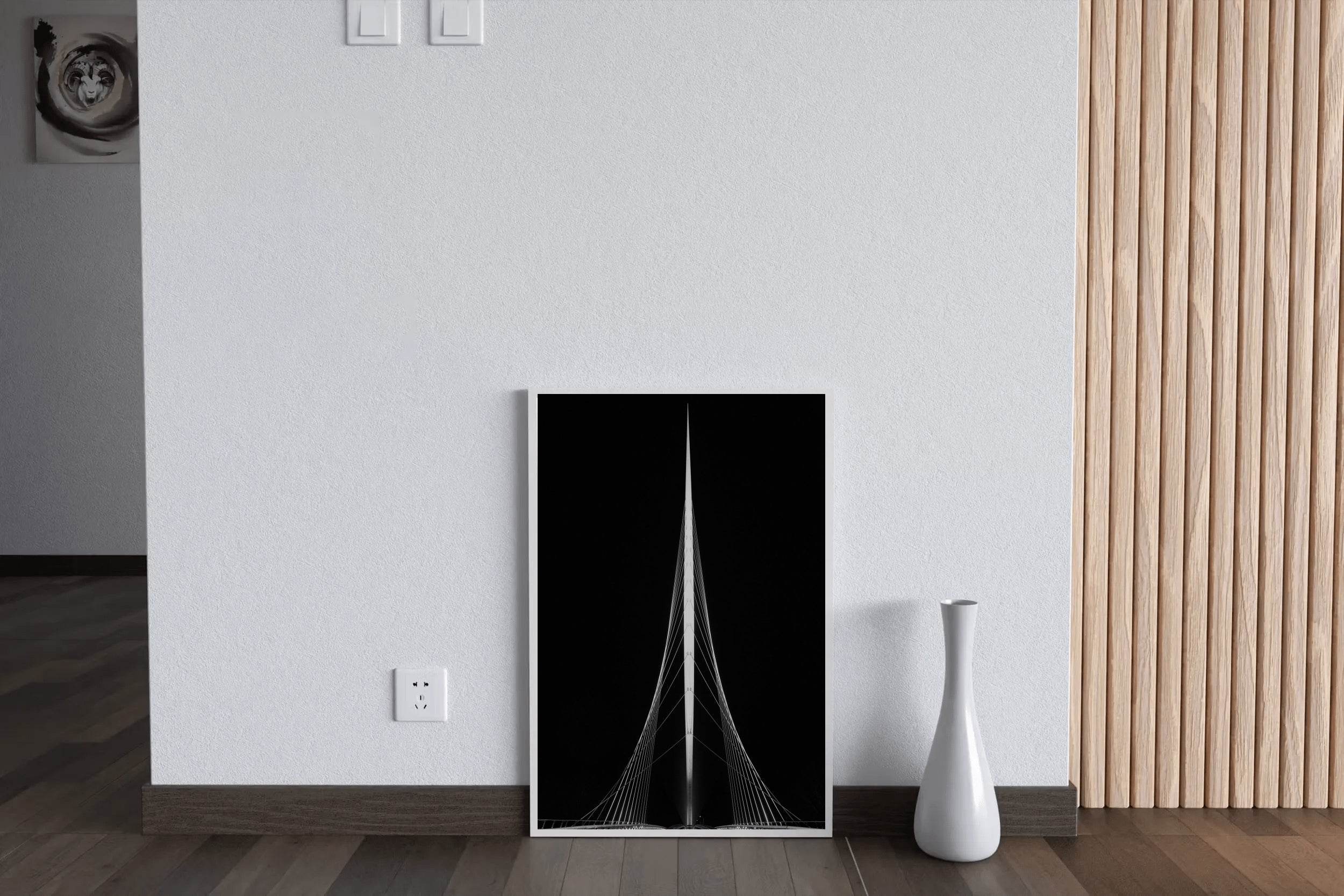 Chords Bridge Black & White Wall Art - beink online art store