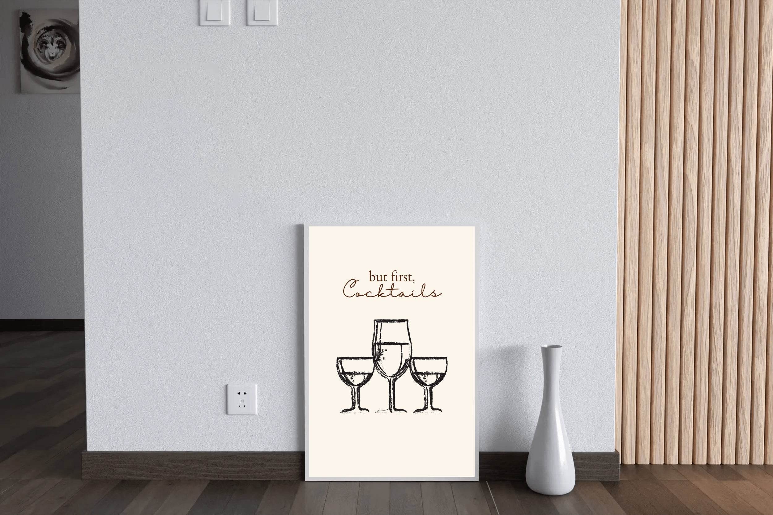 Different Sizes of Drinking Cups Wall Art - beink online art store