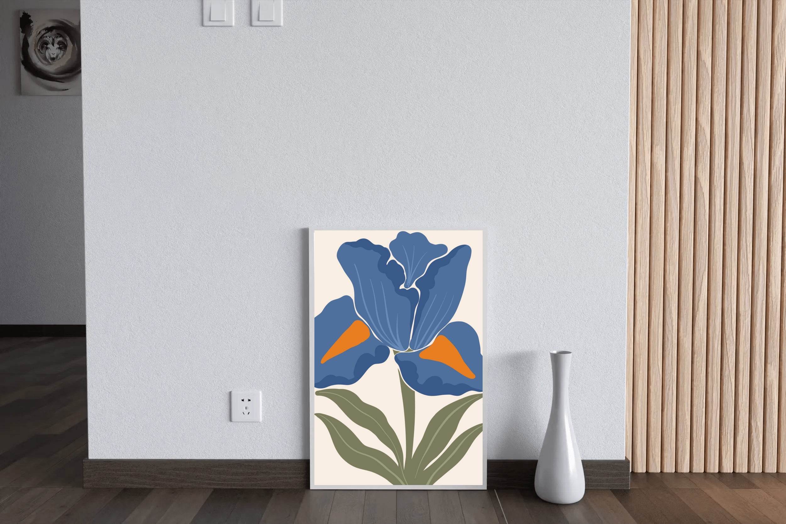 Butterfly Pea Flower On White Background ArtWork - beink online art store