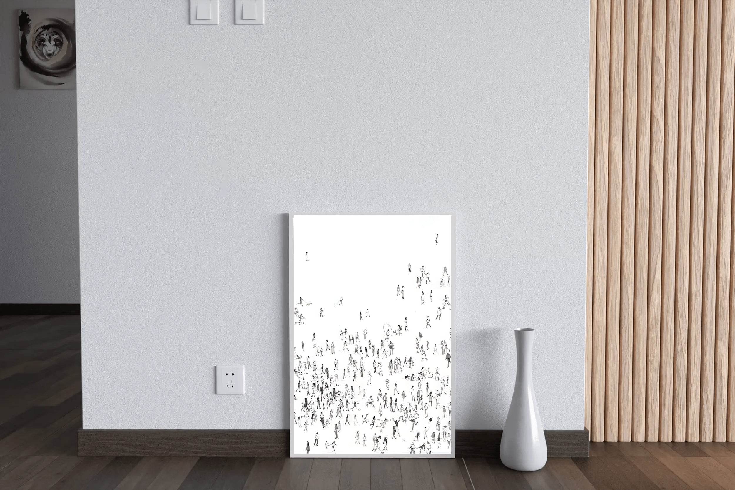 People in Motion- Drawing Modern Art - beink online art store