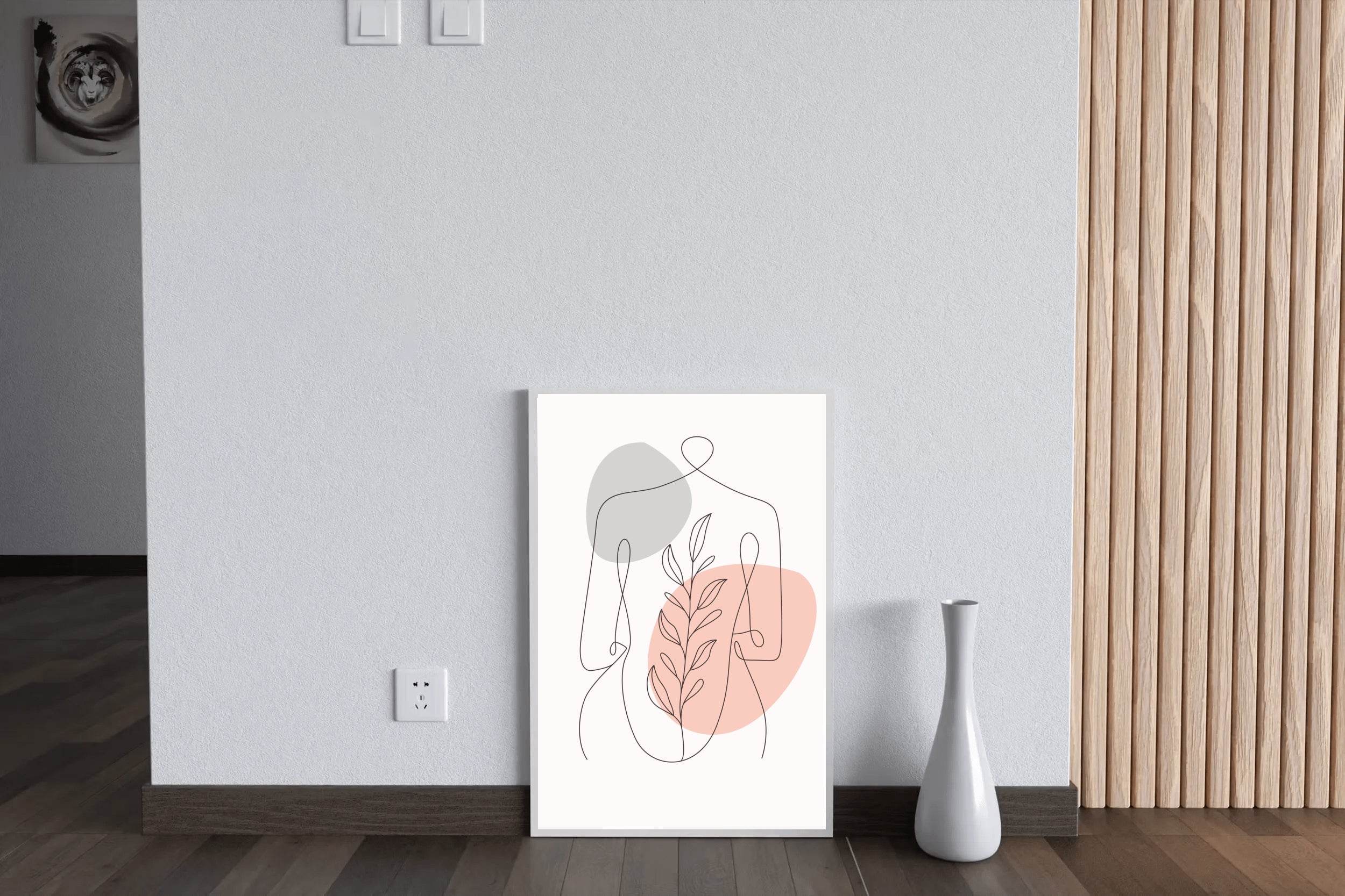 Minimal Design of Women's Top Bust Wall Art - beink online art store