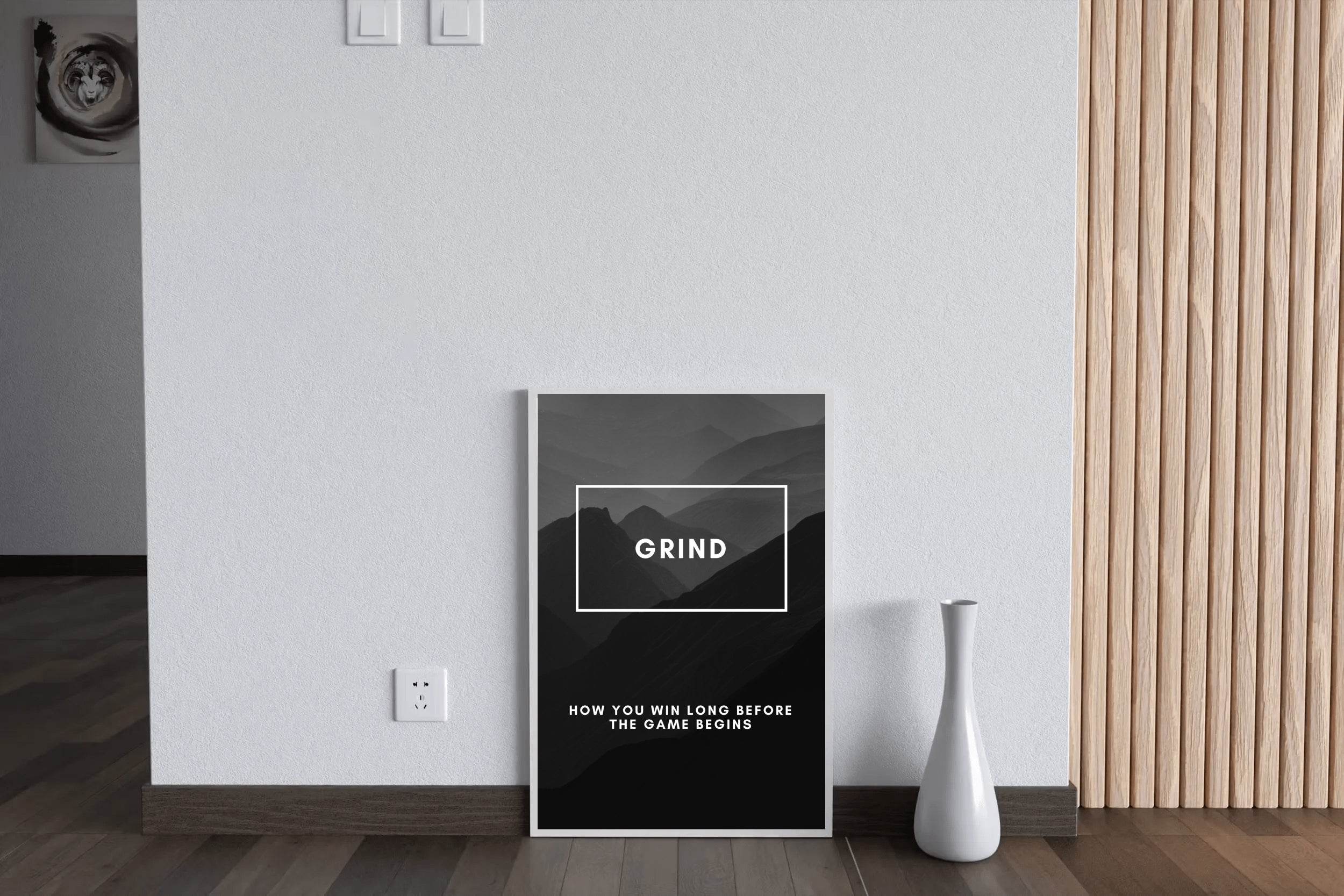 Grind Quote Motivational Wall Art - beink online art store