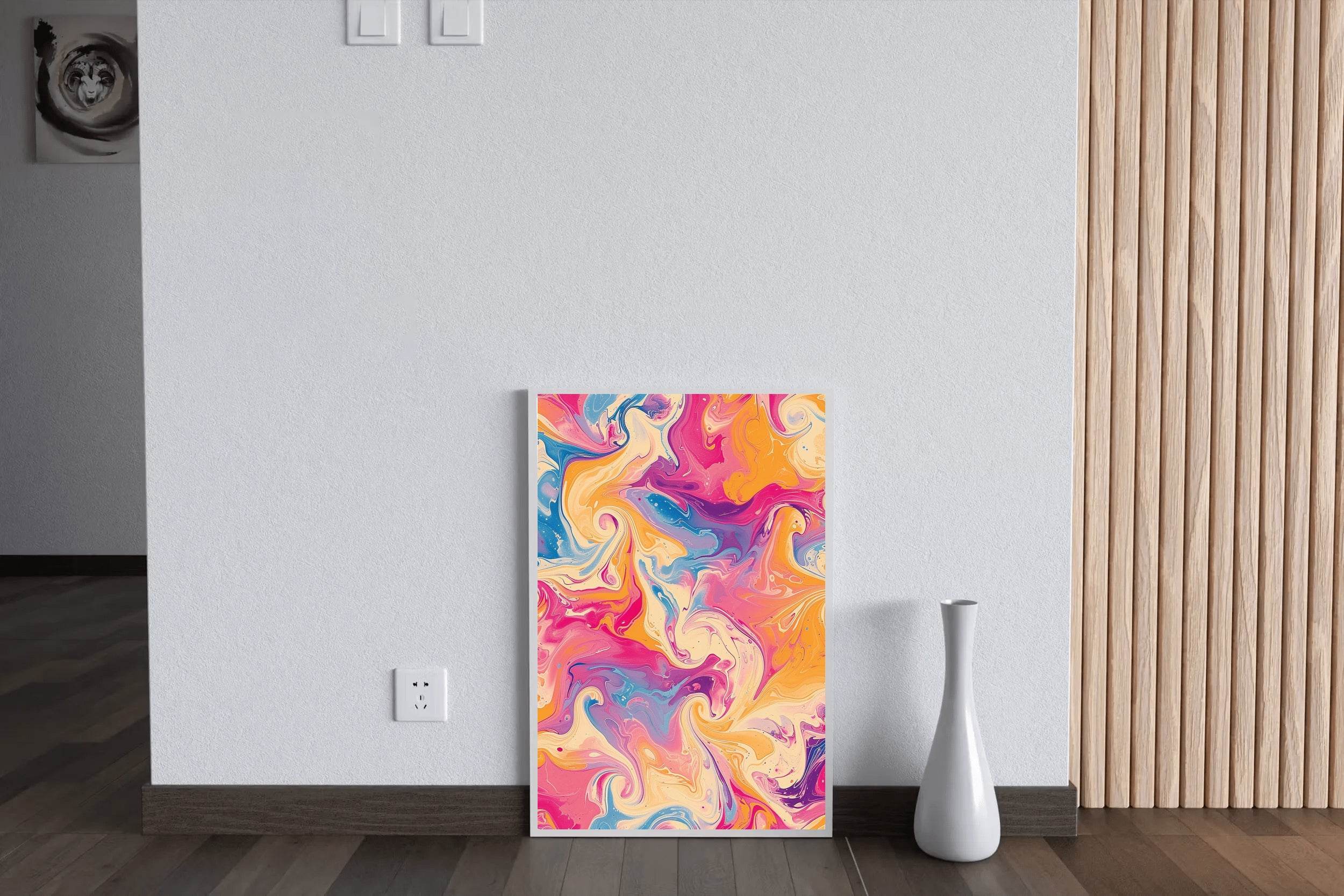 A Colorful Abstract Background Digital Art - beink online art store