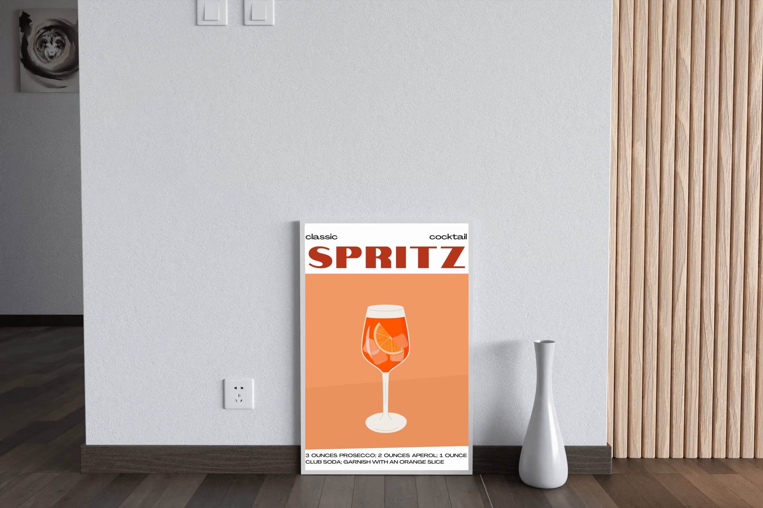 Spritz Cocktail In Glass Wall Art - beink online art store