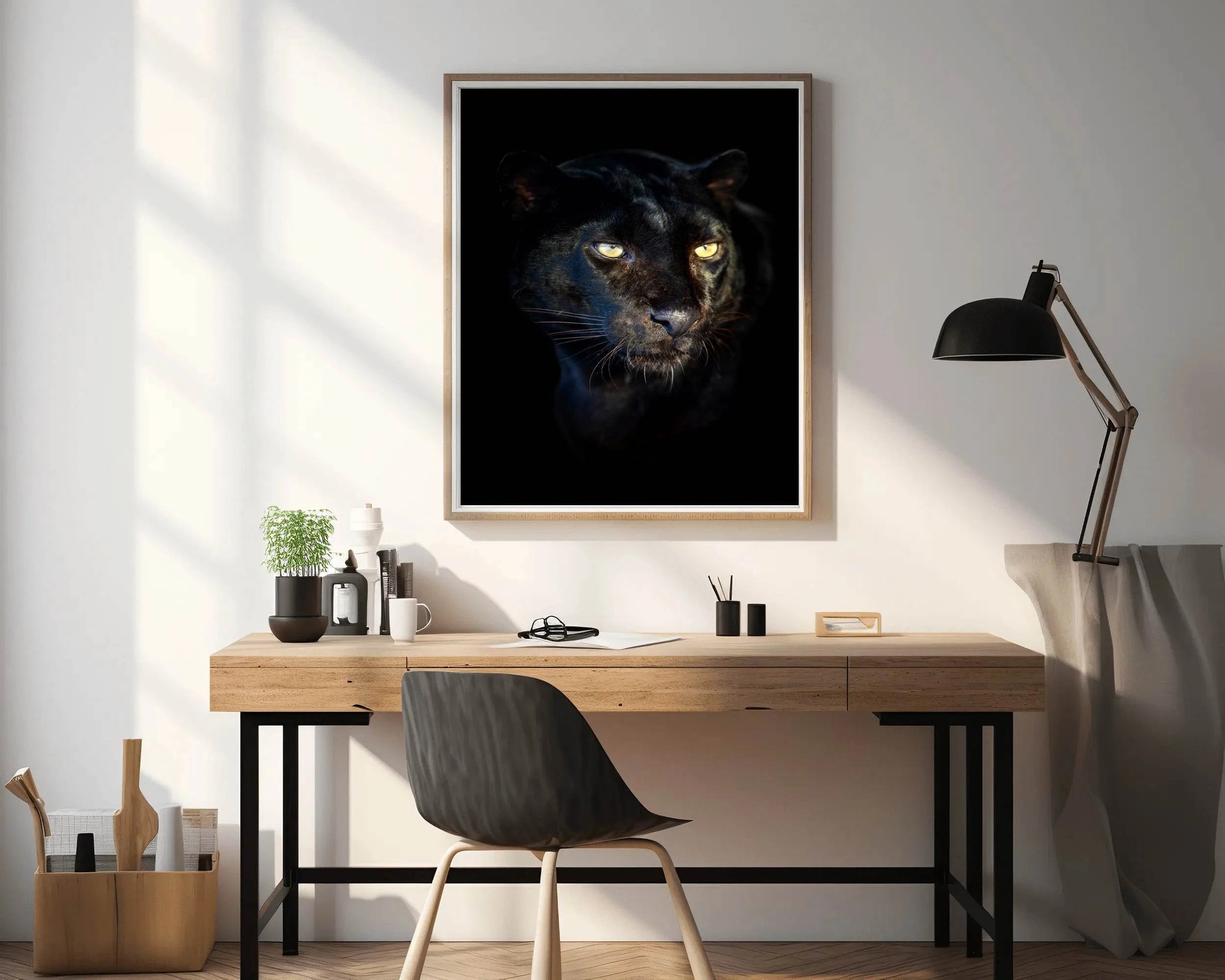 Angry Face of Black Panther Wall Art - beink online art store