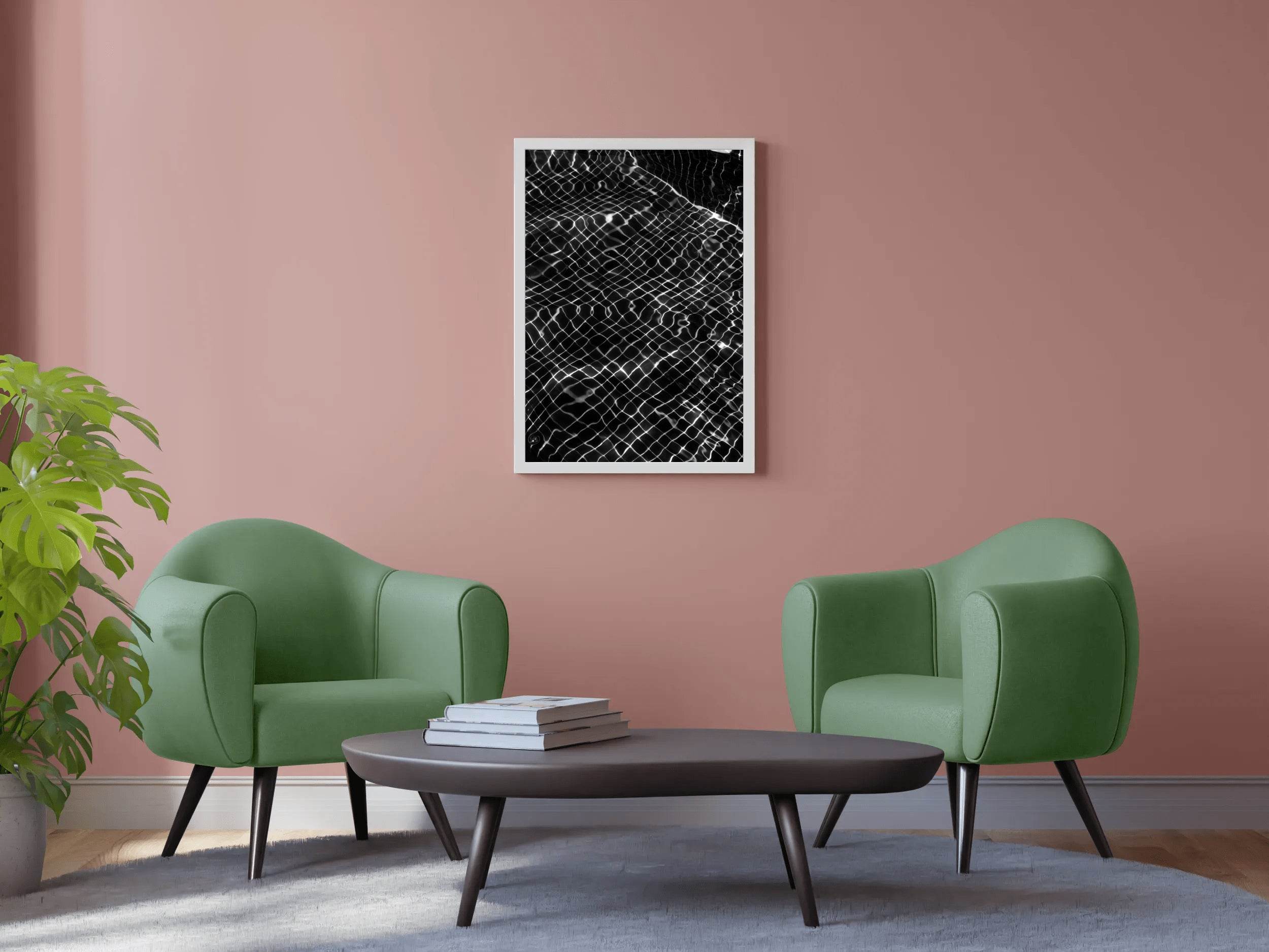 White Net Thread Abstract Wall Art - beink online art store