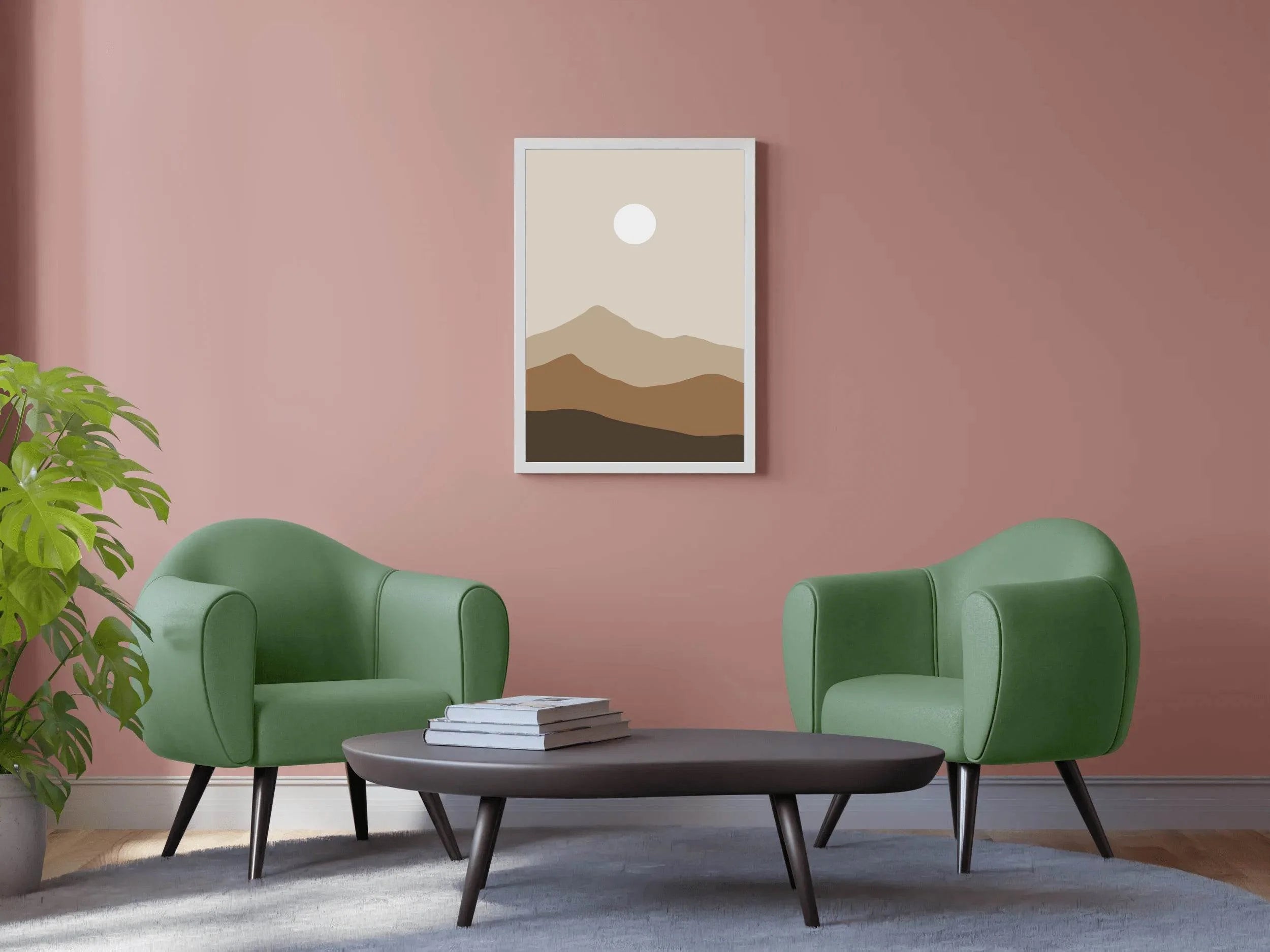 Abstract Mountain Painting ArtWork - beink online art store