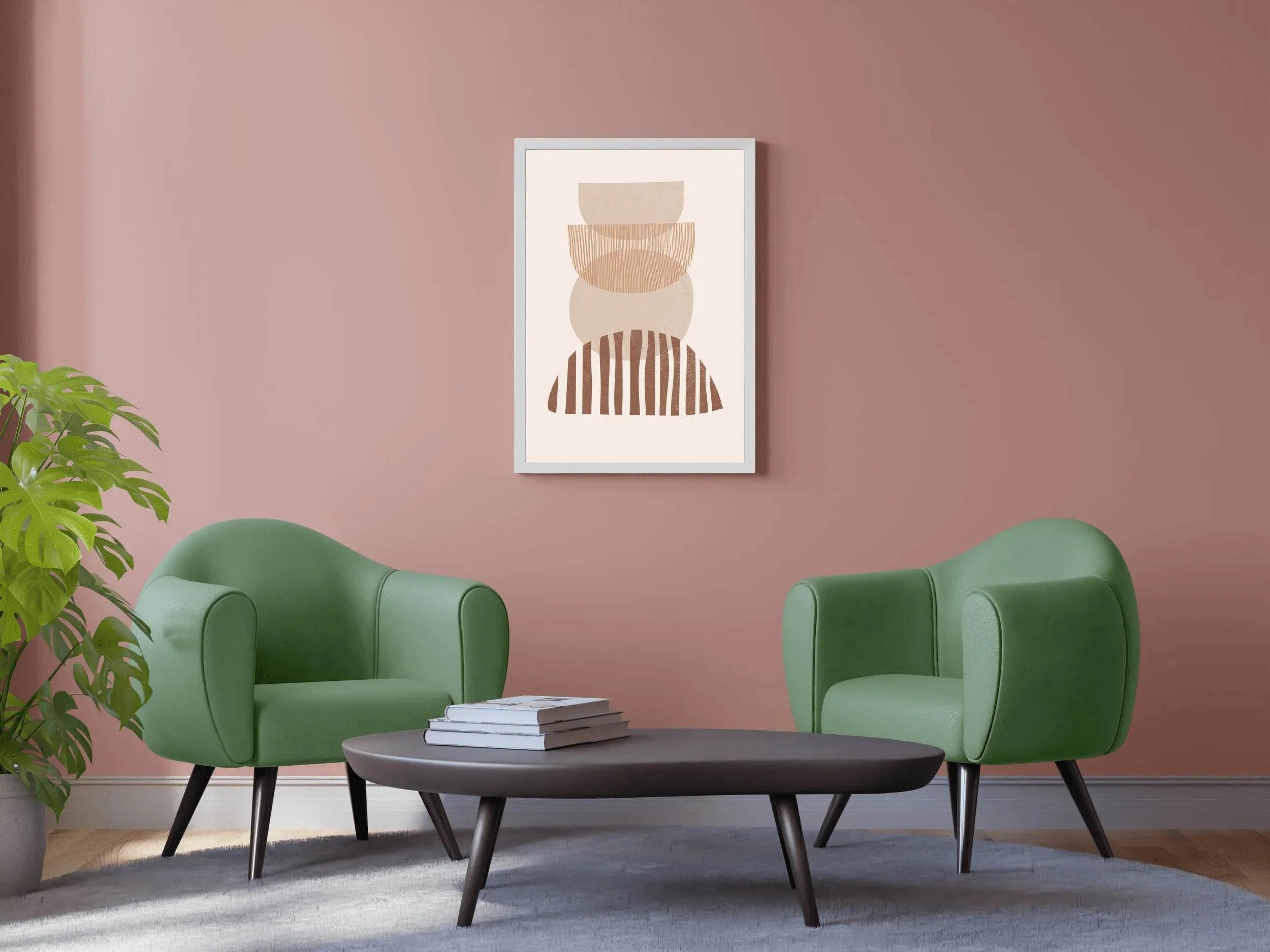 Abstract Shapes and Lines Stacked Stones ArtWork - beink online art store