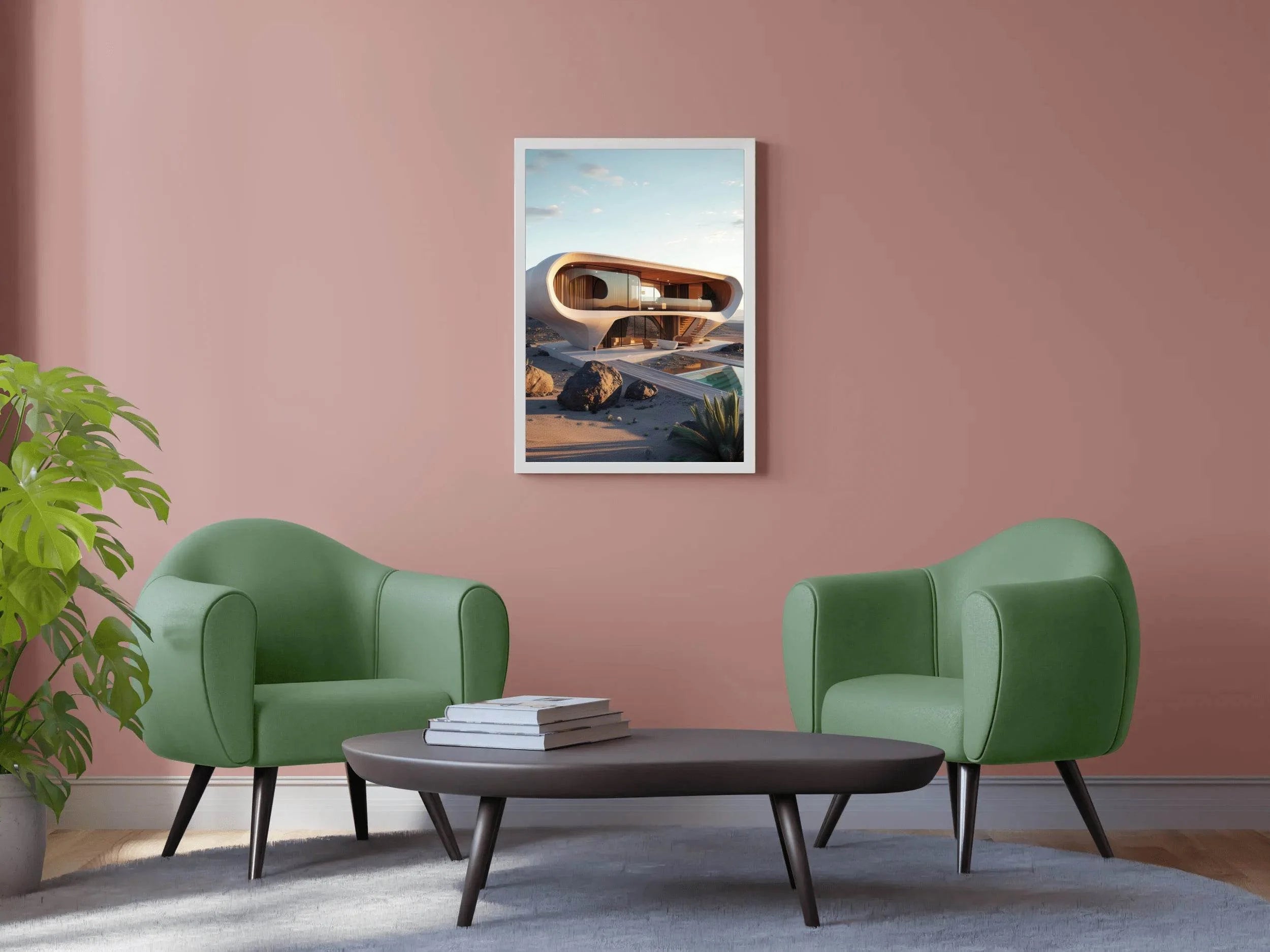 Modern Organic Architecture Wall Art - beink online art store