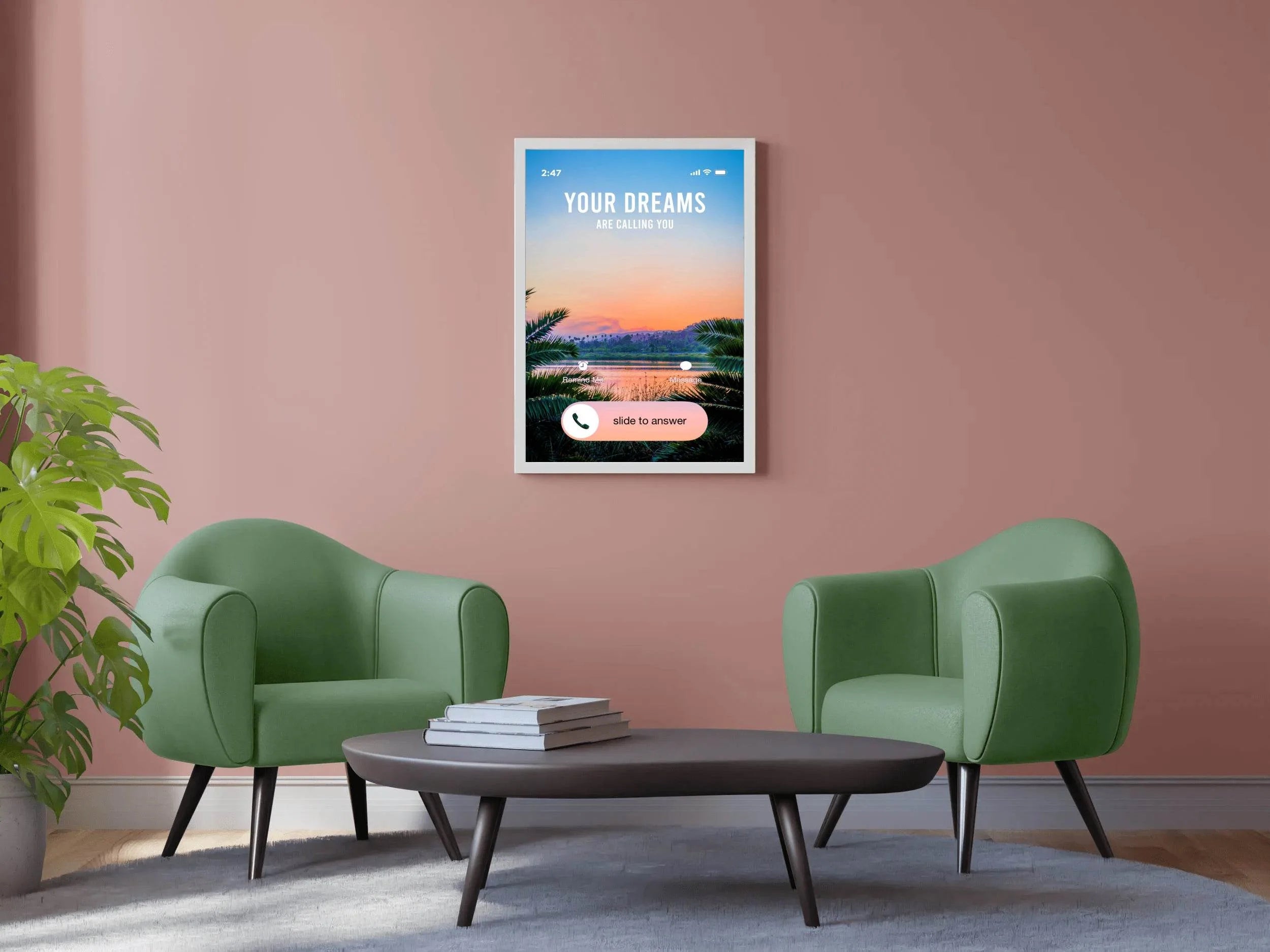 Dreams Calling Motivational Wall Art - beink online art store