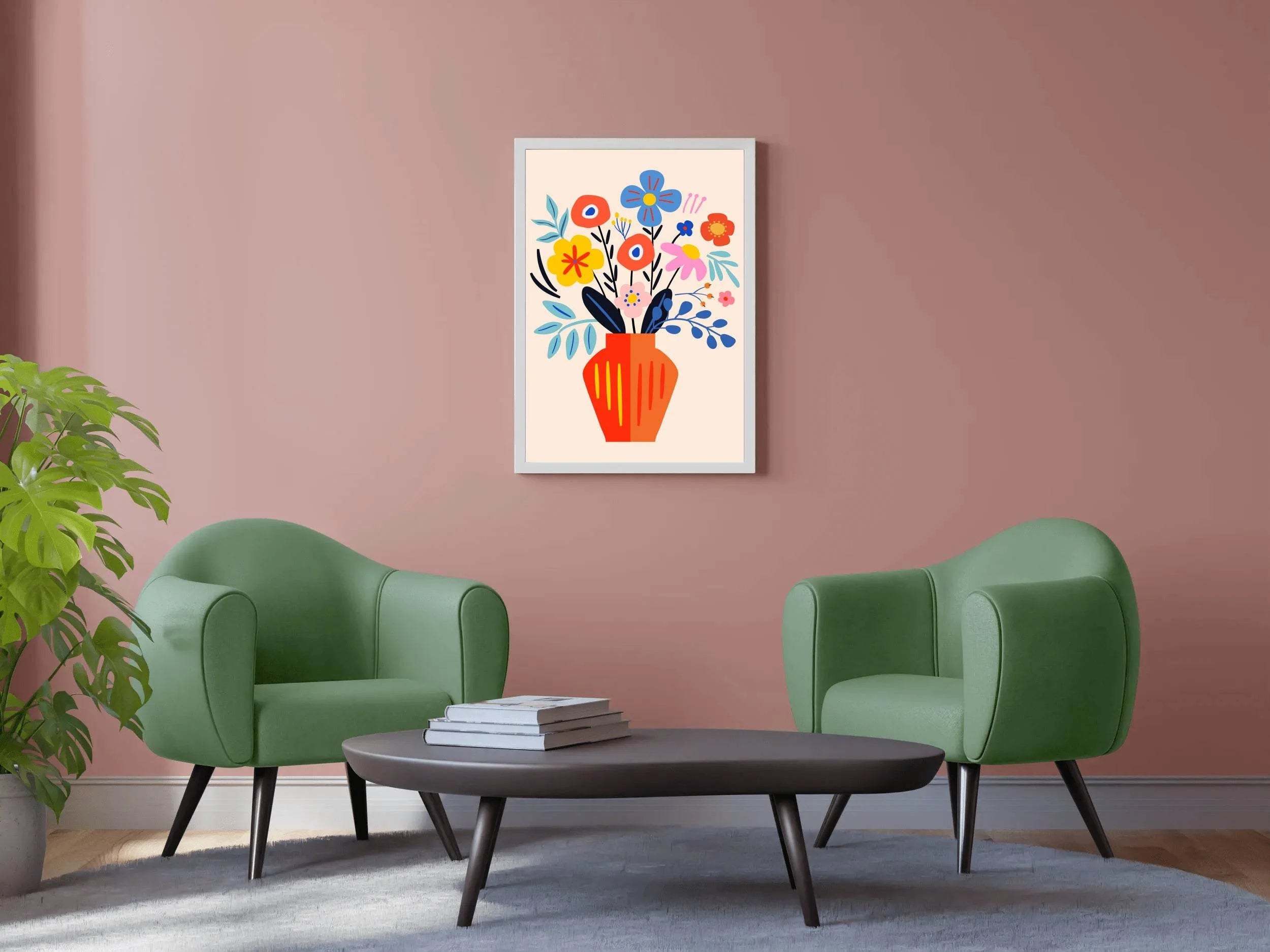 Painting a Vase of Spring Flowers - beink online art store