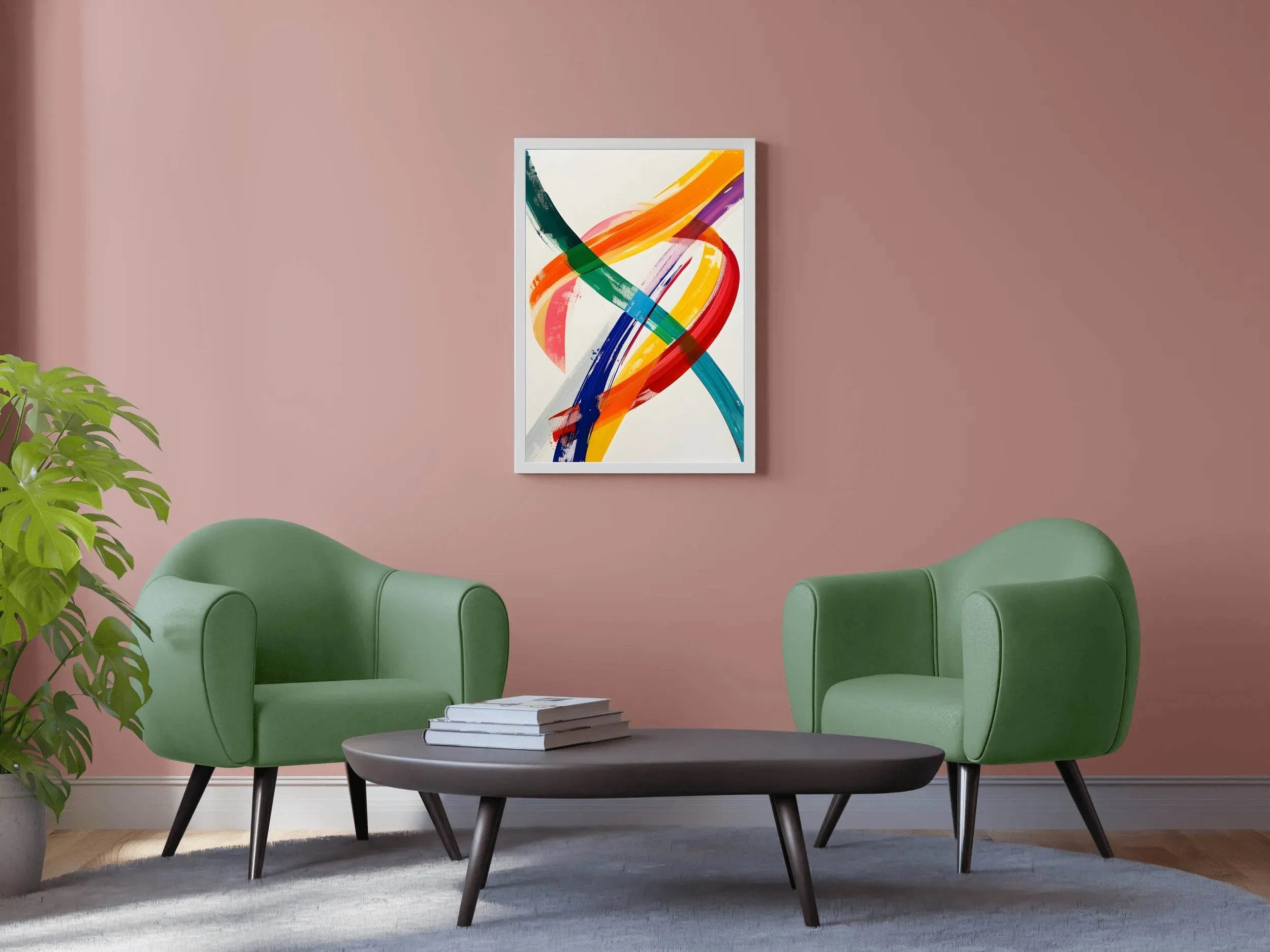 Neon Current Canvas Digital Art - beink online art store
