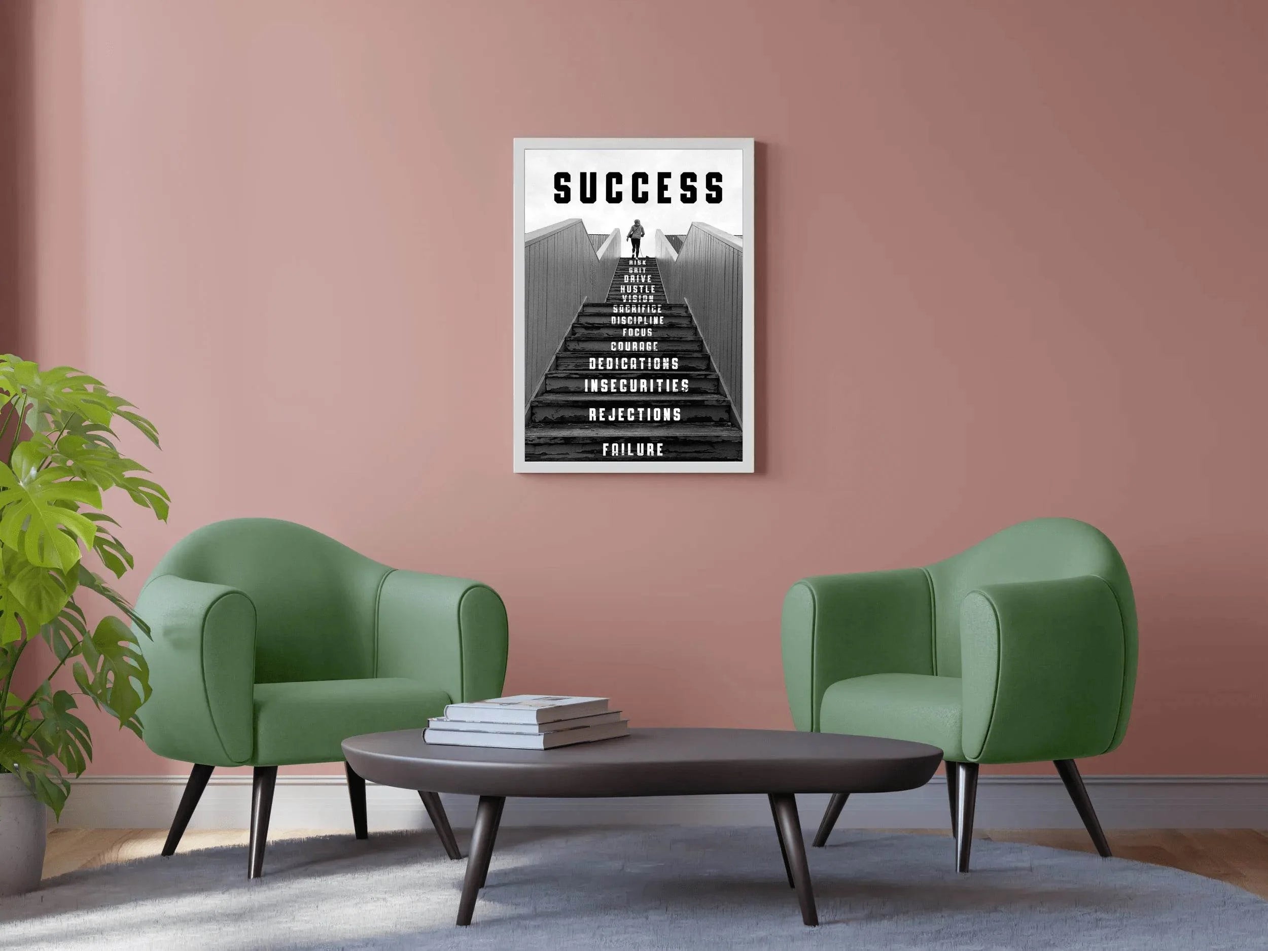 Journey To Success Black Shade Wall Art - beink online art store