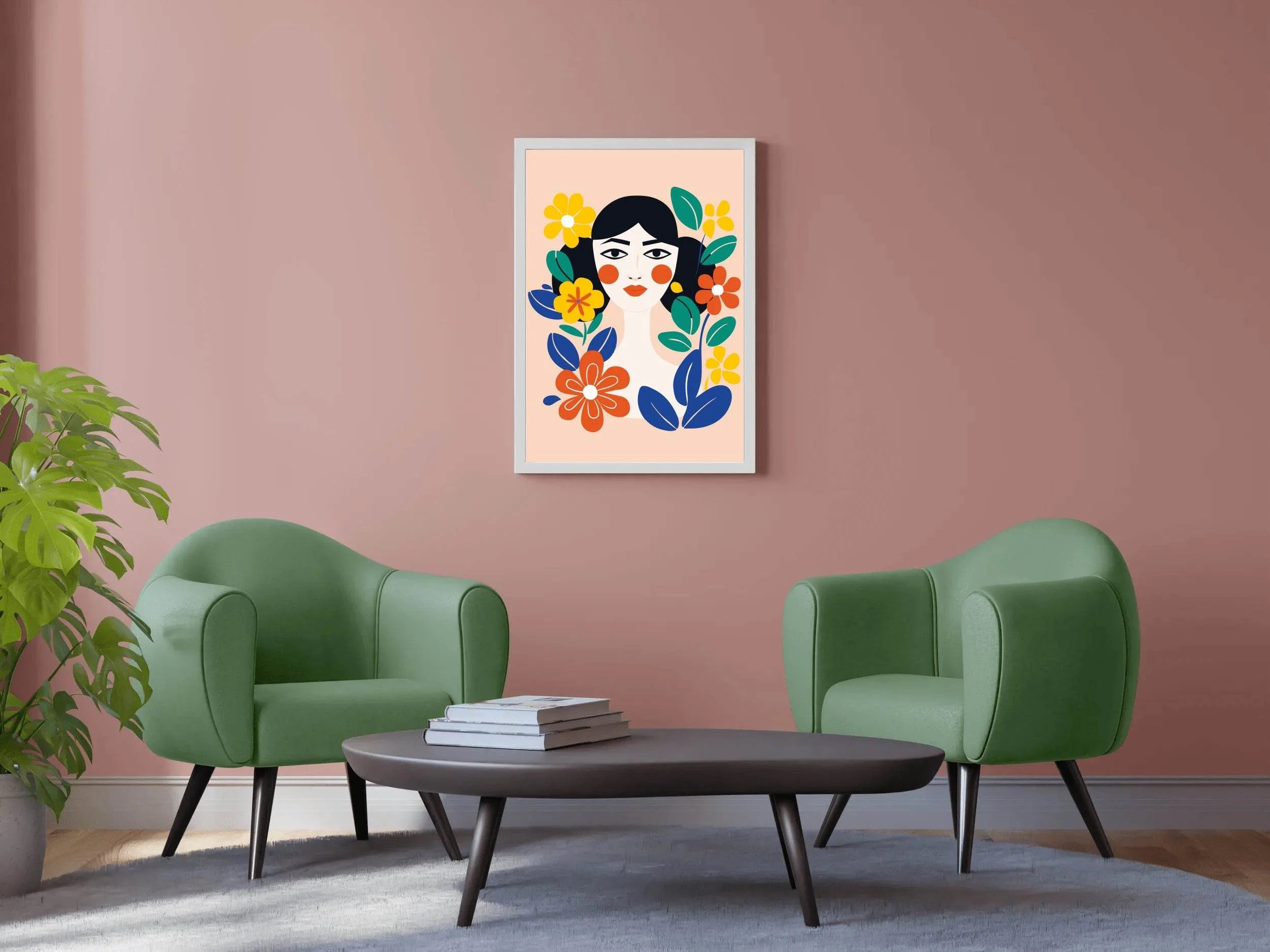 Flower Girl Wall Art - beink online art store